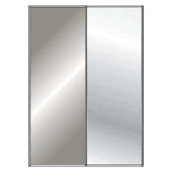 Miami Plus Wiemann 2 Door Sliding Wardrobe With Glass Door & Mirrored Door 150cm - Image 13