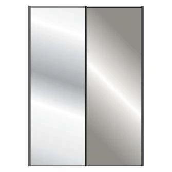 Miami Plus Wiemann 2 Door Sliding Wardrobe With Glass Door & Mirrored Door 200cm - Image 12
