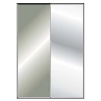 Miami Plus Wiemann 2 Door Sliding Wardrobe With Glass Door & Mirrored Door 200cm - Image 13