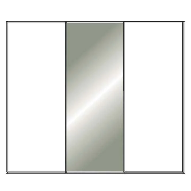 Miami Plus Wiemann 3 Door Sliding Wardrobe With Glass Door 300cm - Image 6