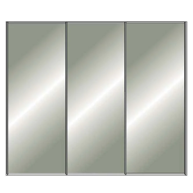Miami Plus Wiemann 3 Door Sliding Wardrobe With Glass Door 225cm - Image 9