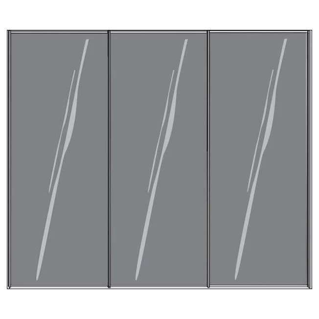 Miami Plus Wiemann 3 Door Sliding Wardrobe With Glass Door 250cm - Image 7