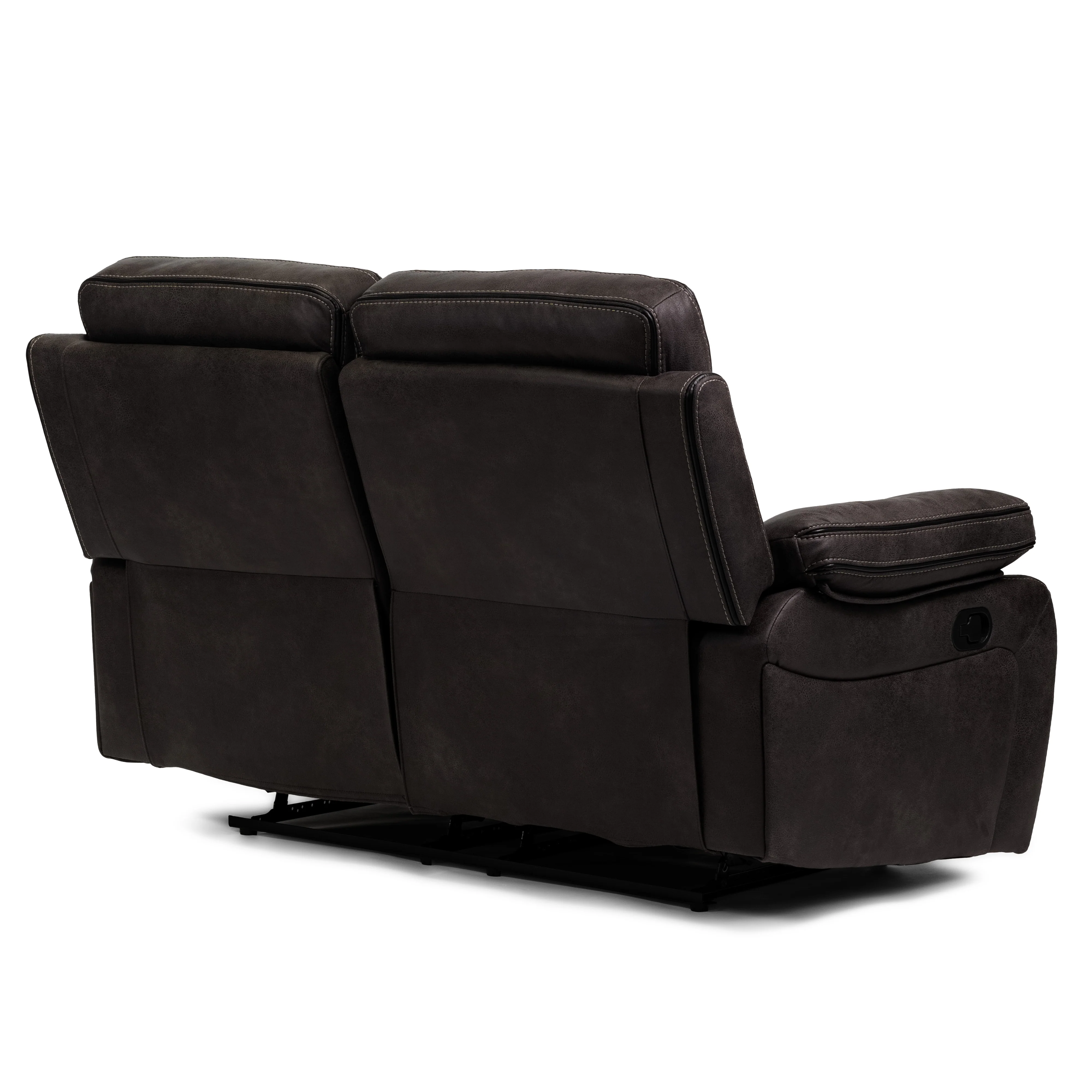 Milo Dark Grey Reclining 2 Seater Sofa - Image 5