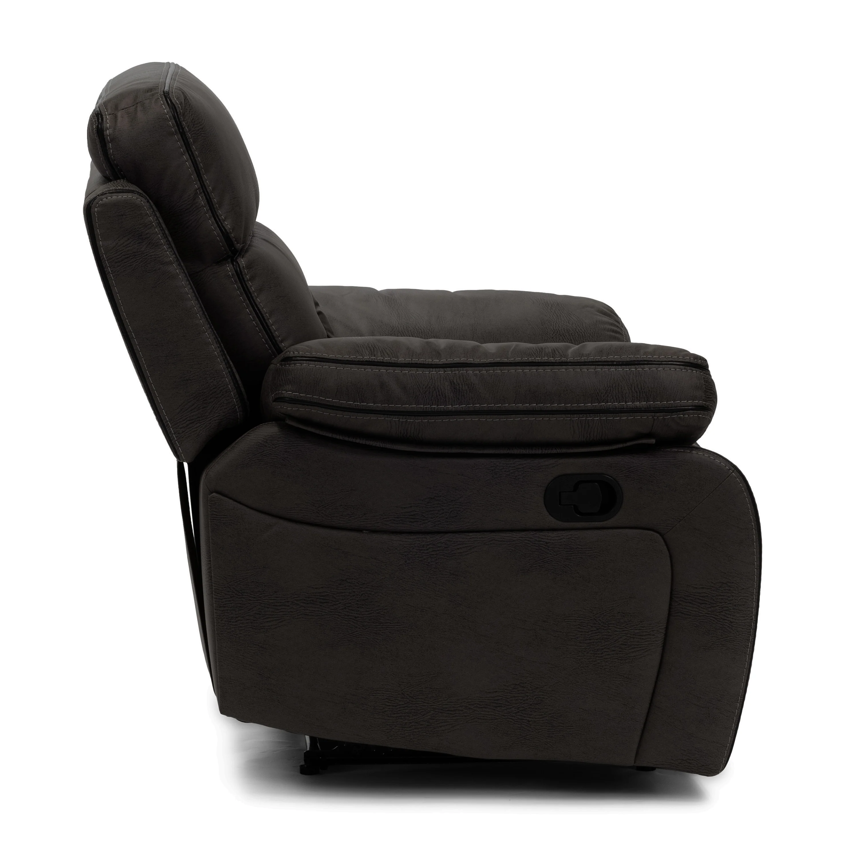Milo Dark Grey Reclining Armchair - Image 4