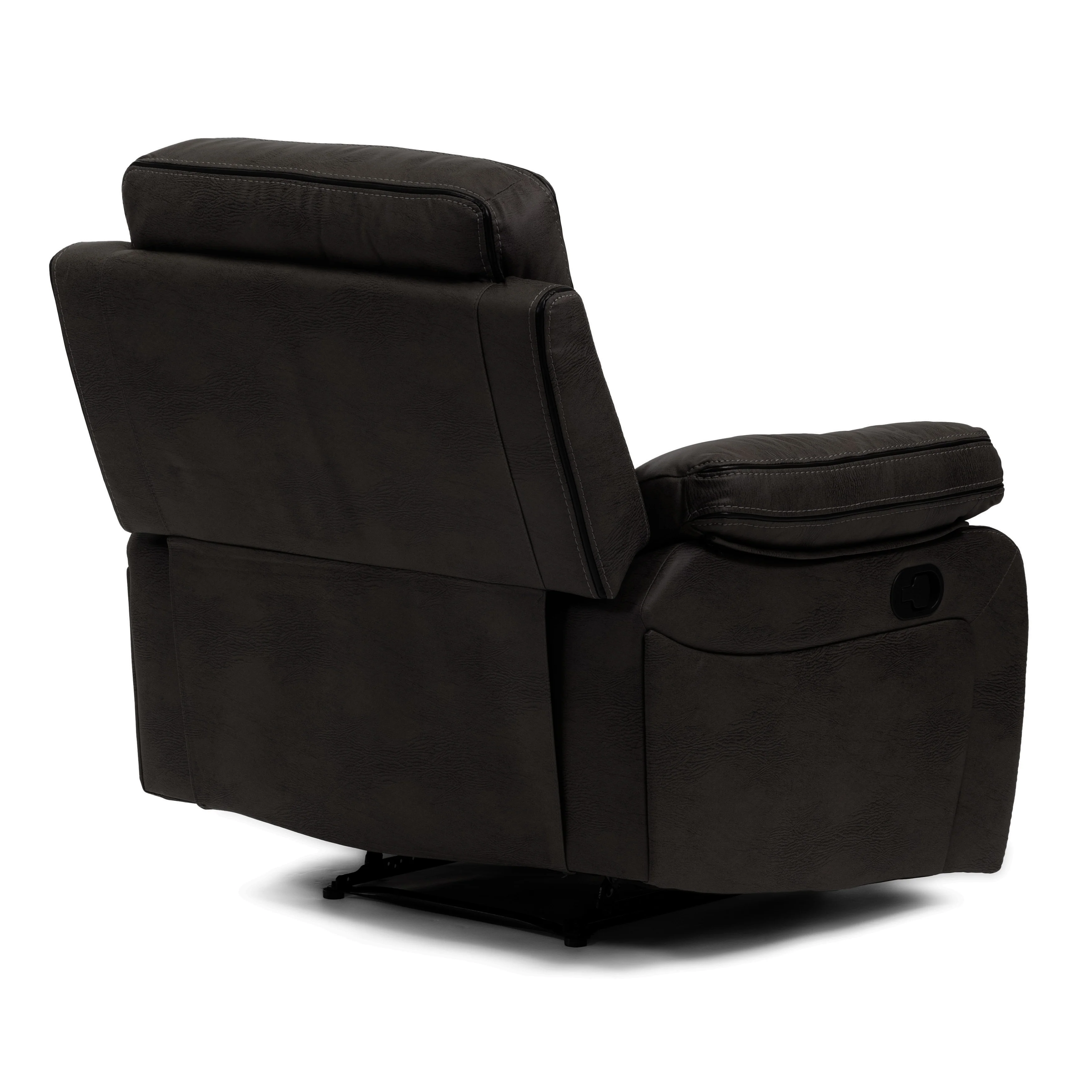 Milo Dark Grey Reclining Armchair - Image 5