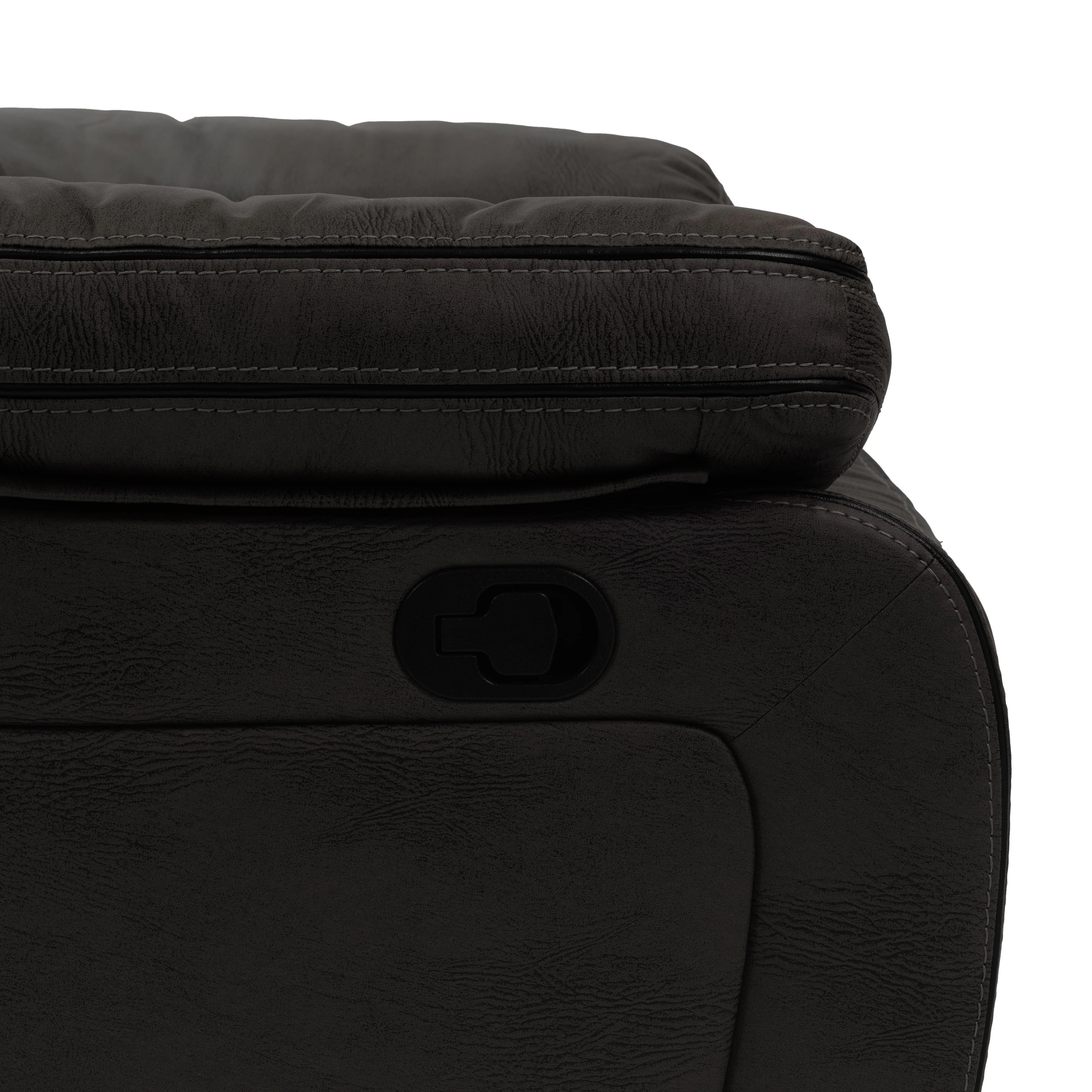 Milo Dark Grey Reclining Armchair - Image 7
