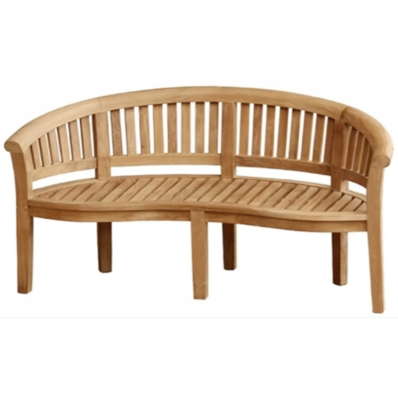Mini Sienna Childrens Peanut Garden Bench With Grey Cushion - Image 3