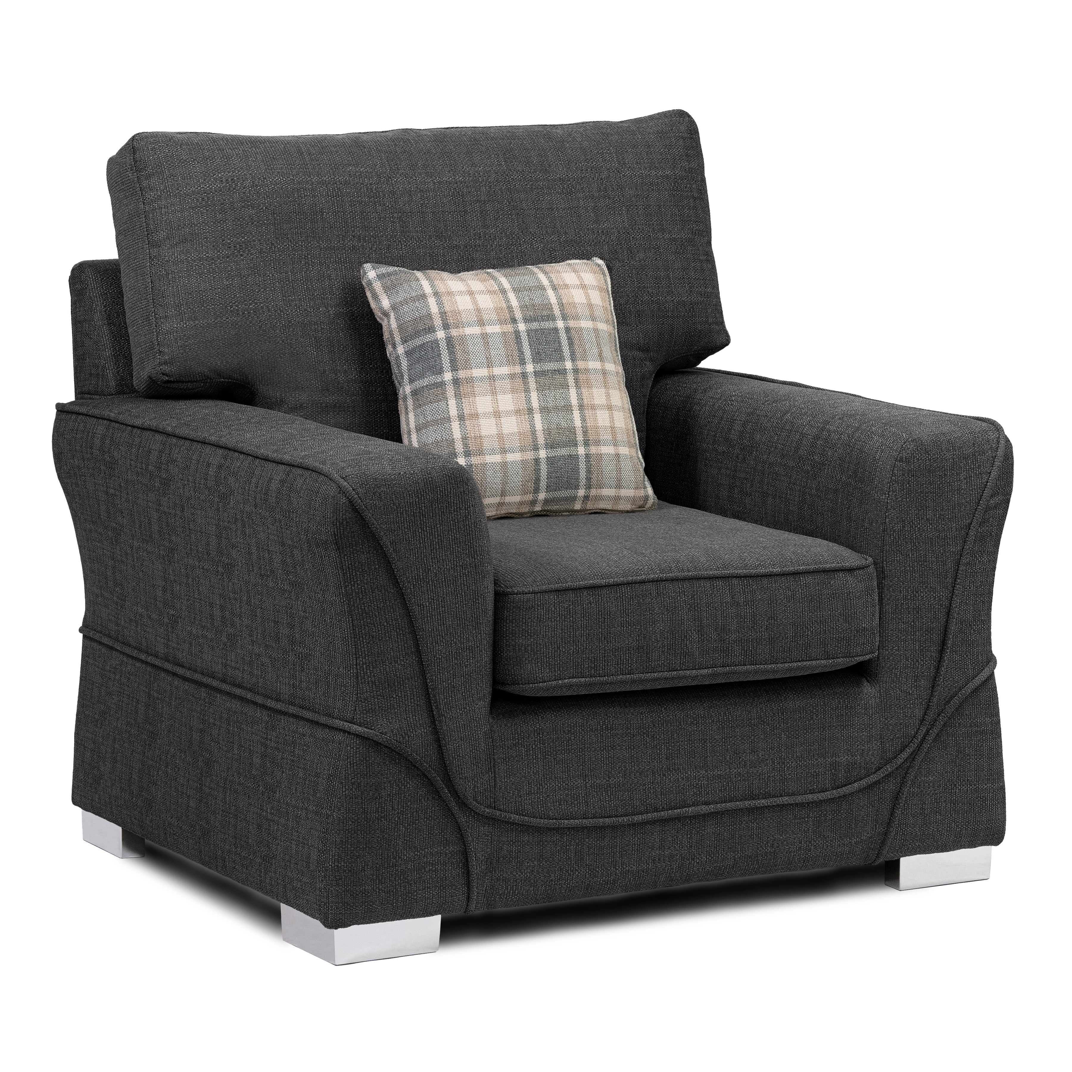 New York Grey Armchair - Image 3
