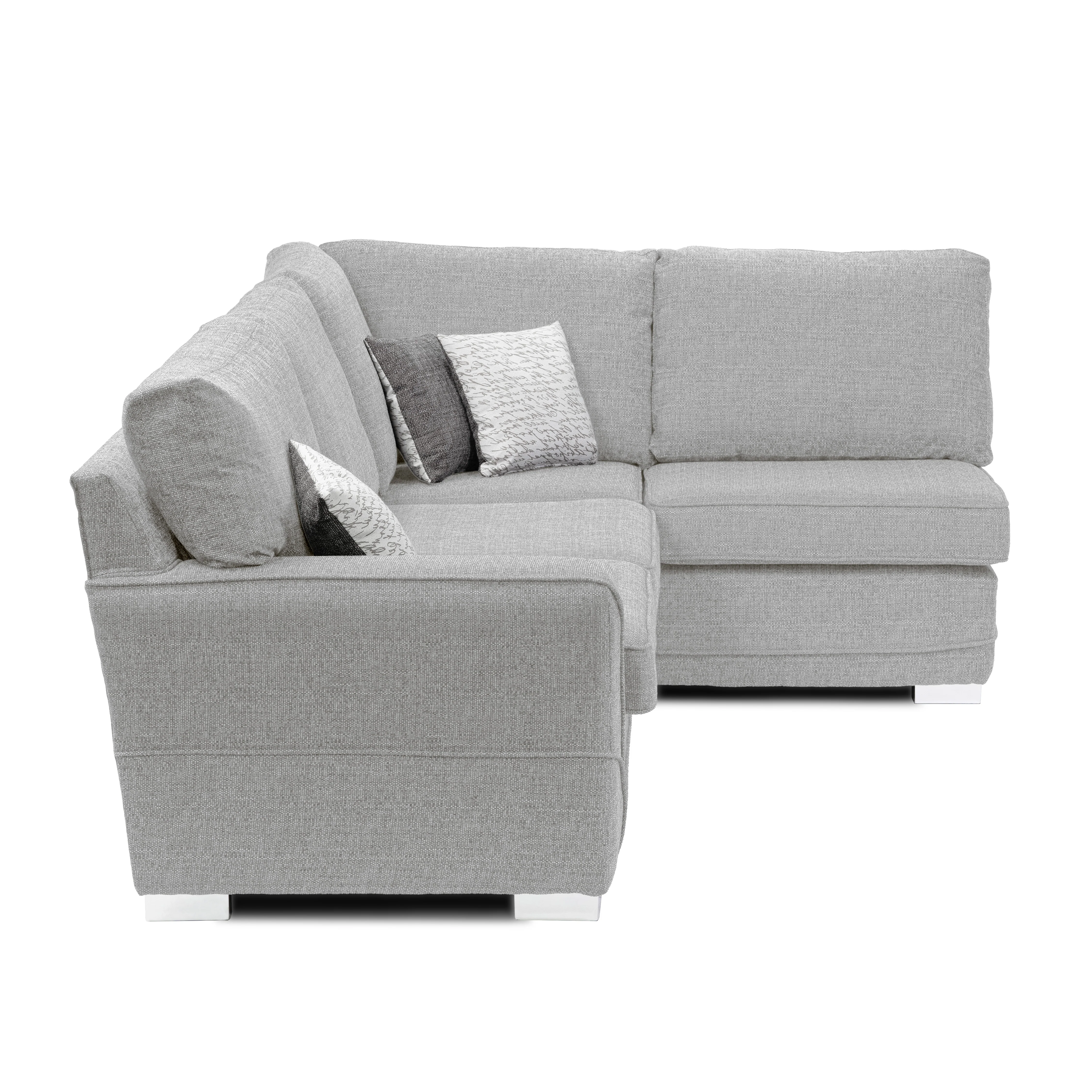 New York Lisbon Silver Corner Sofa - Image 3