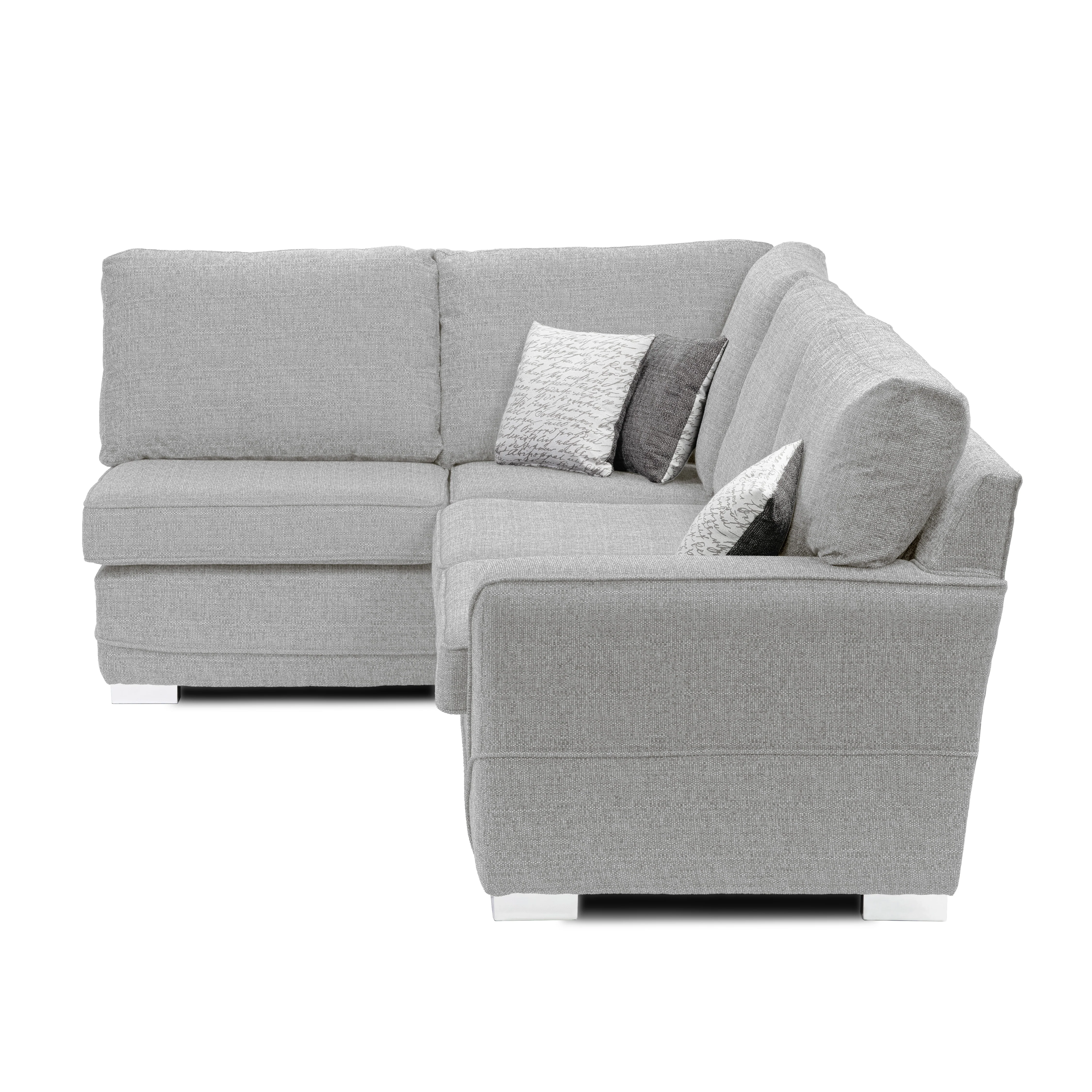 New York Lisbon Silver Corner Sofa - Image 3
