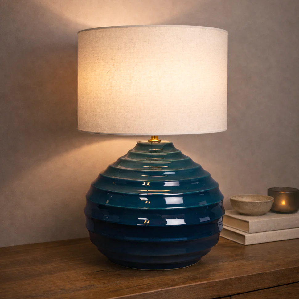 Nola Teal Lamp