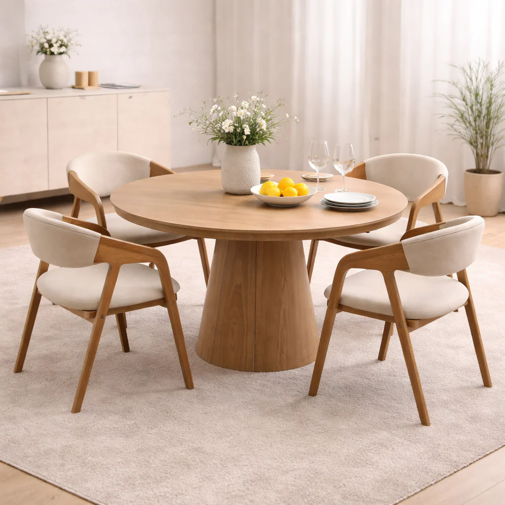 Nook Extending Oval Dining Table | Natural - Image 2