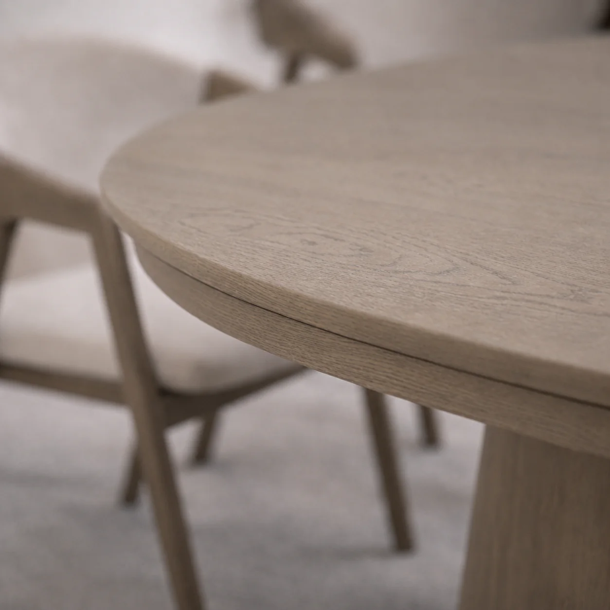 Nook Extending Oval Dining Table | Smoked Grey - Image 5