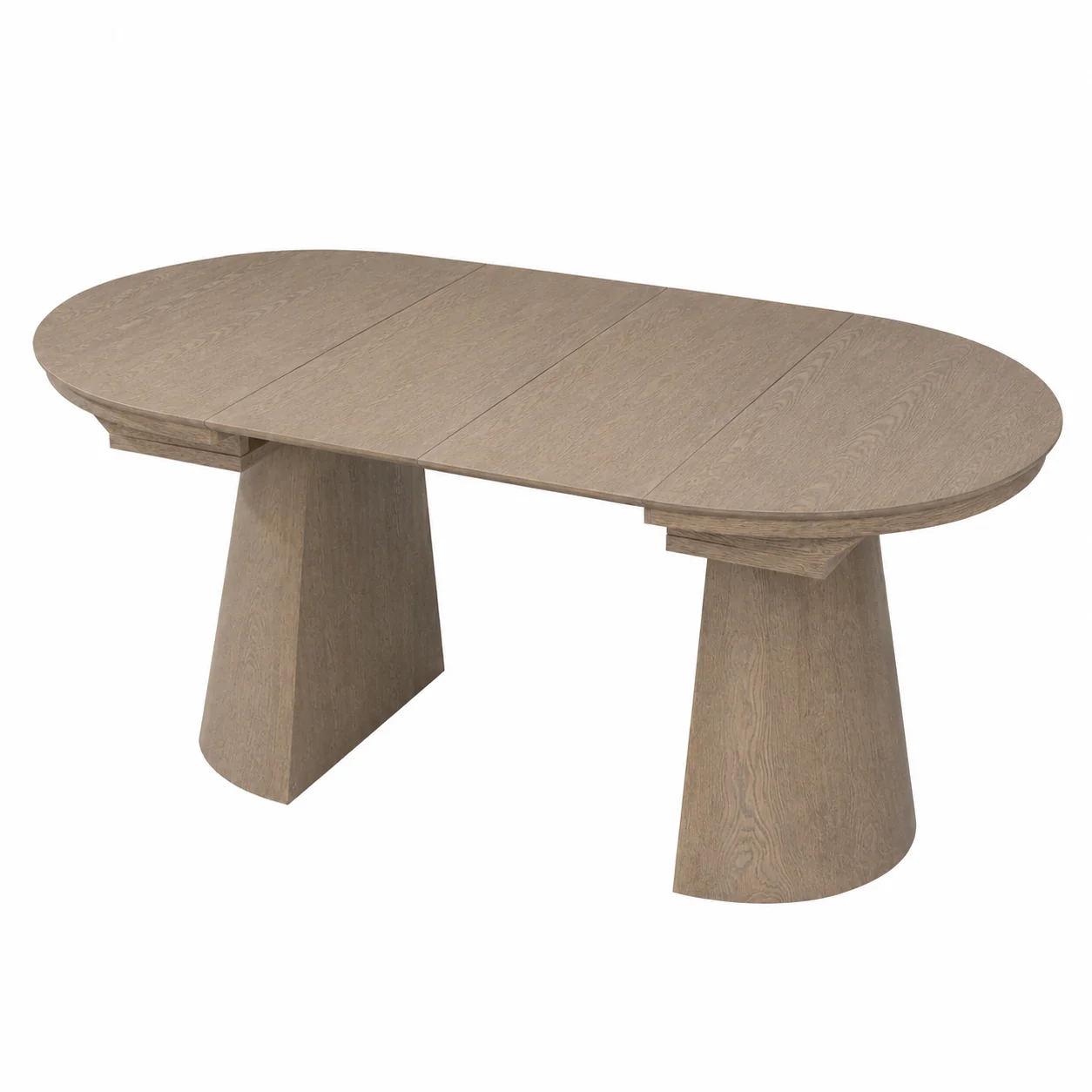 Nook Extending Oval Dining Table | Smoked Grey - Image 9