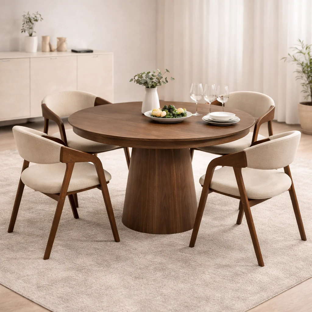 Nook Extending Oval Dining Table | Walnut - Image 2