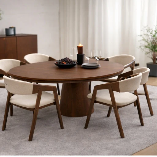 Nook Extending Oval Dining Table | Walnut - Image 3