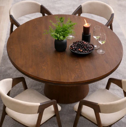 Nook Extending Oval Dining Table | Walnut - Image 4