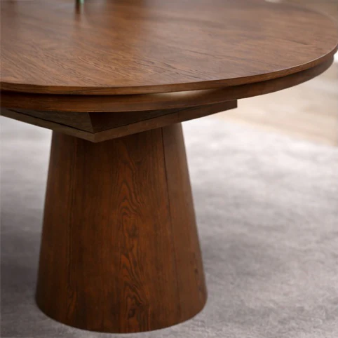 Nook Extending Oval Dining Table | Walnut - Image 6