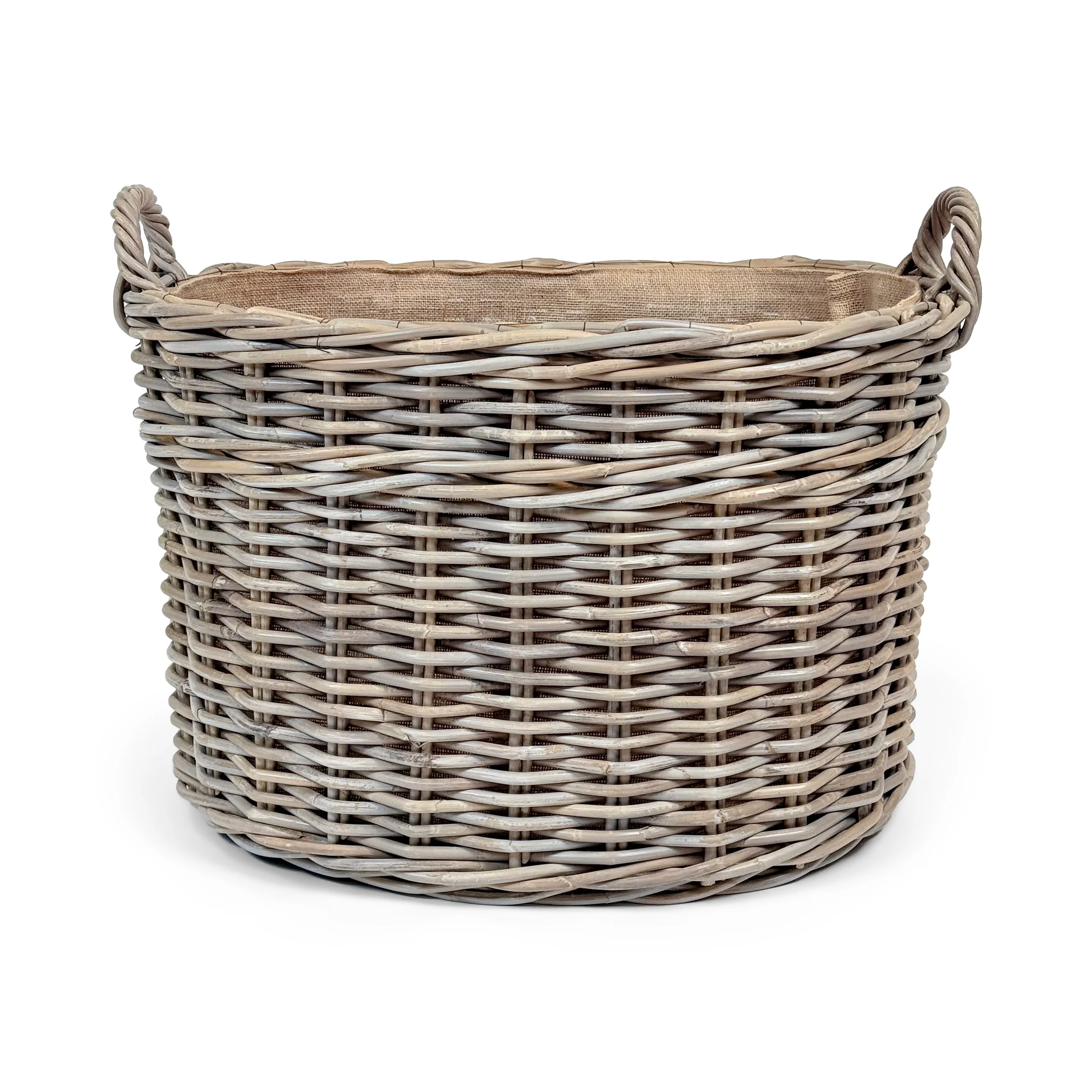 Oval Wicker Log Basket | Large - Image 2