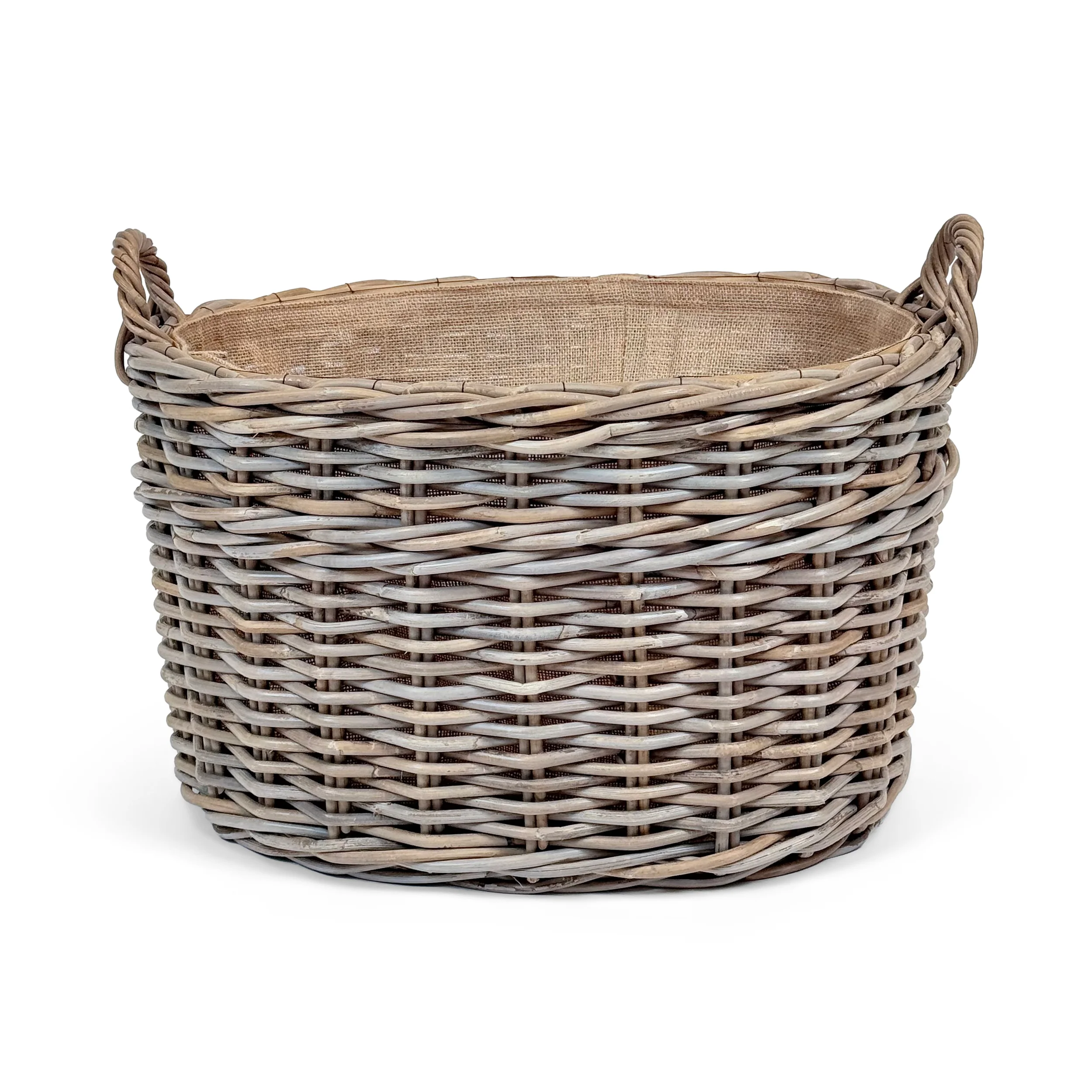 Oval Wicker Log Basket | Small - Image 2