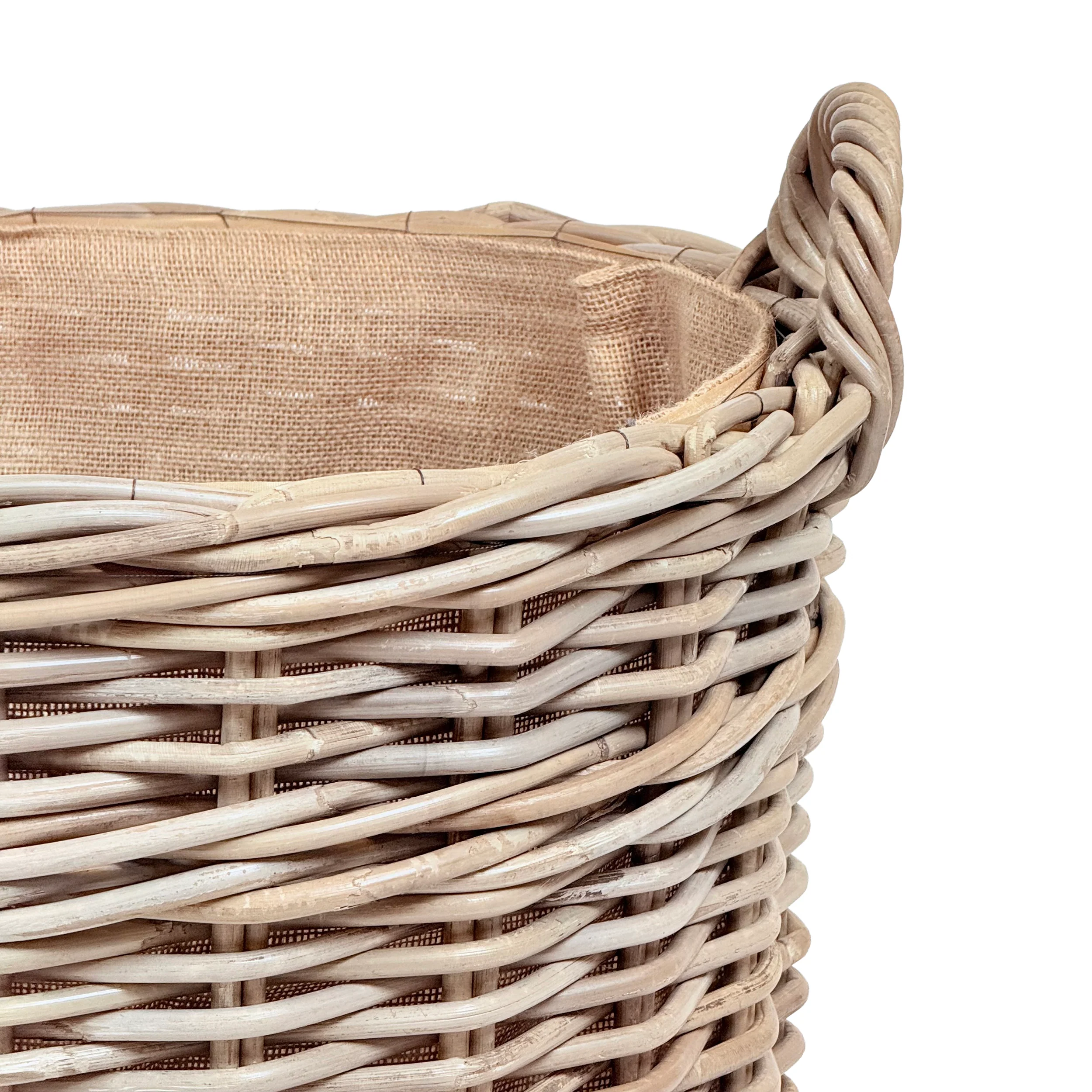 Oval Wicker Log Basket | Small - Image 4