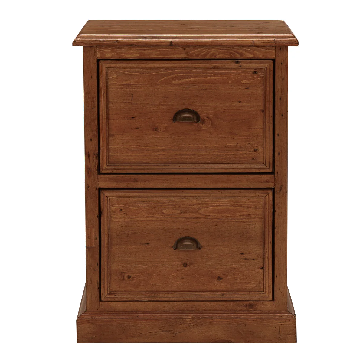 Oxford Antique Pine 2 Drawer Filing Cabinet - Image 3