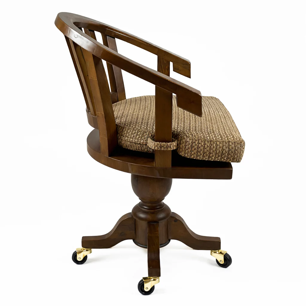 Oxford Antique Pine Captain Swivel Office Chair - Image 4