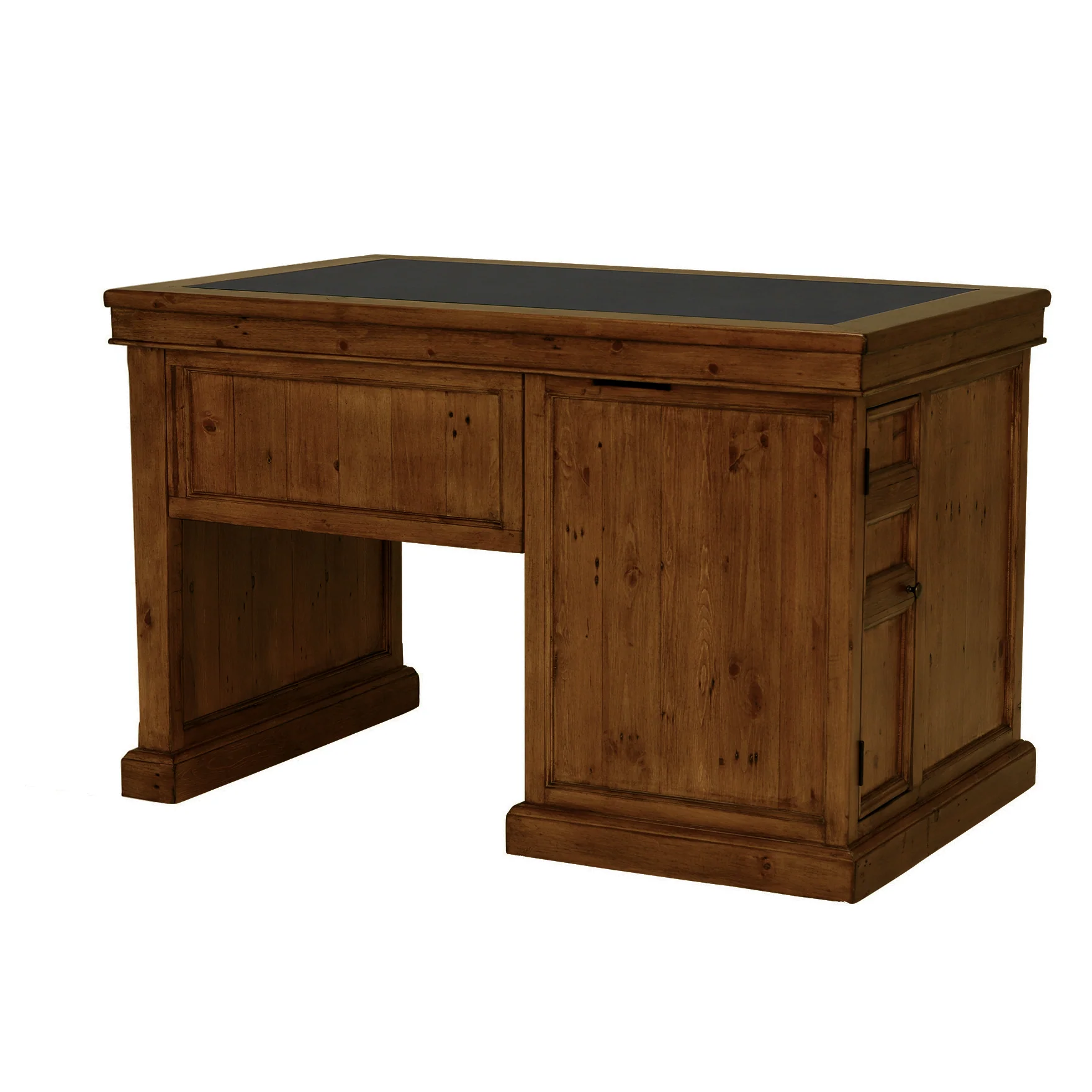 Oxford Antique Pine Small Single Pedestal Desk - Image 4