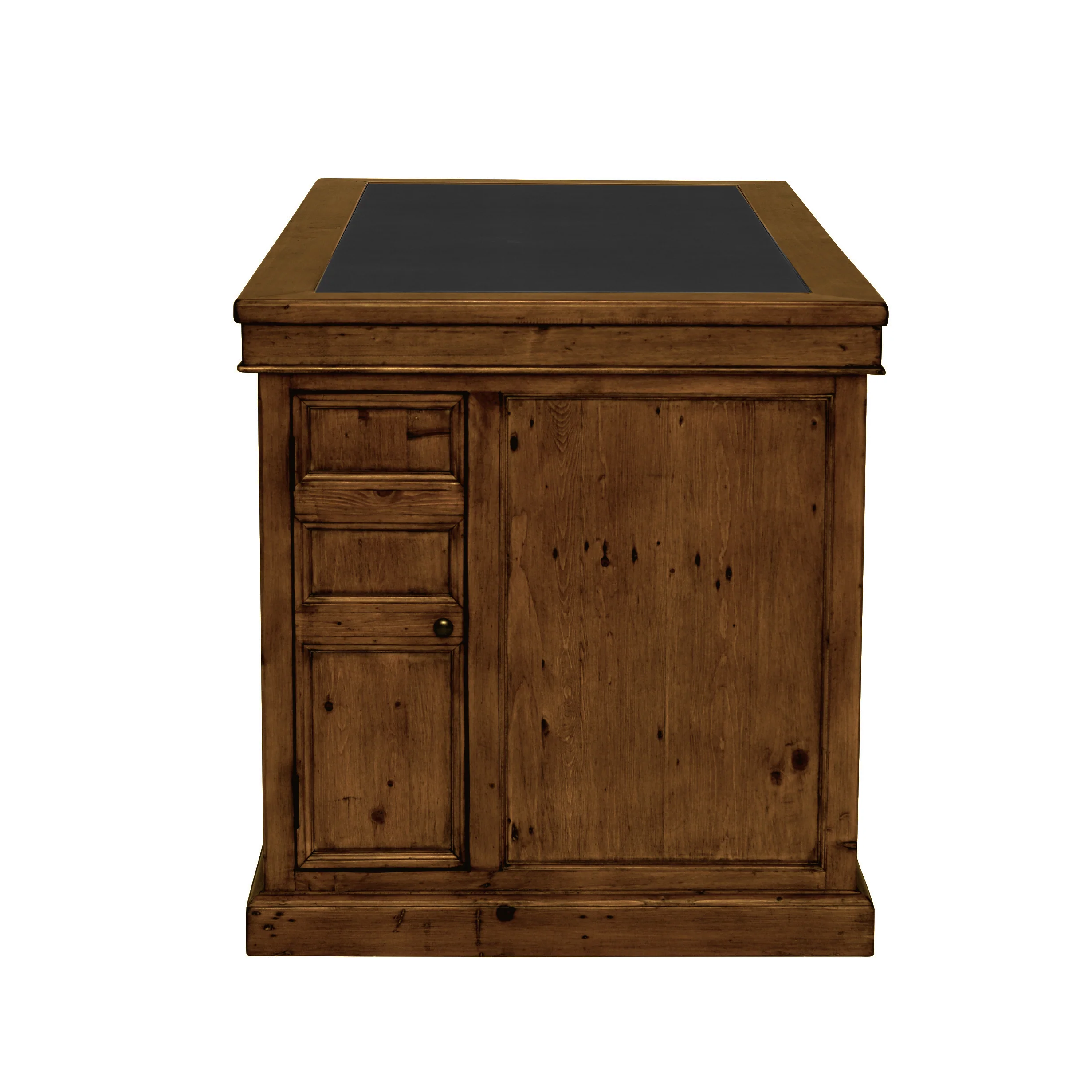 Oxford Antique Pine Small Single Pedestal Desk - Image 6