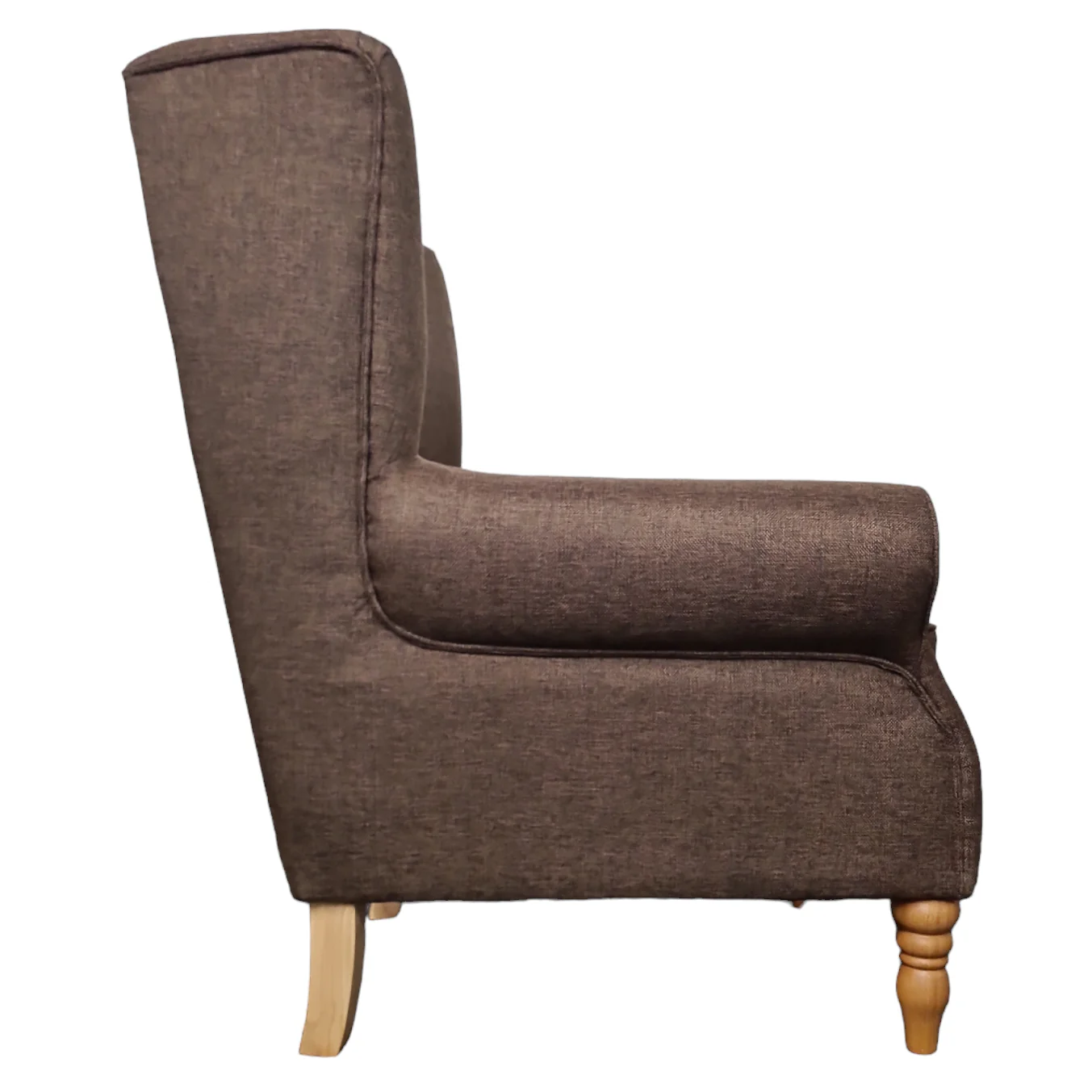 Oxford Chocolate Wingback Armchair - Image 4