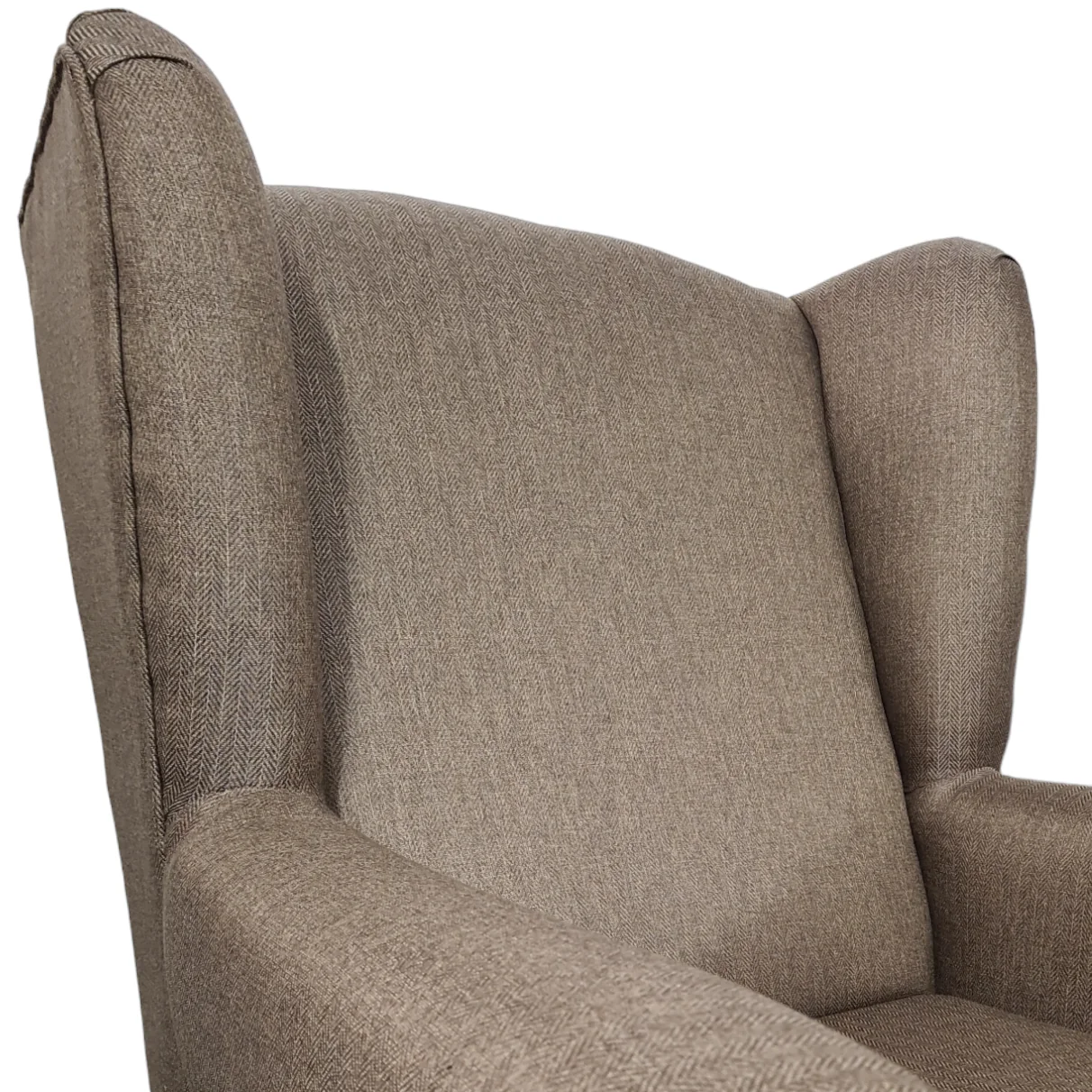 Oxford Light Brown Wingback Armchair - Image 4