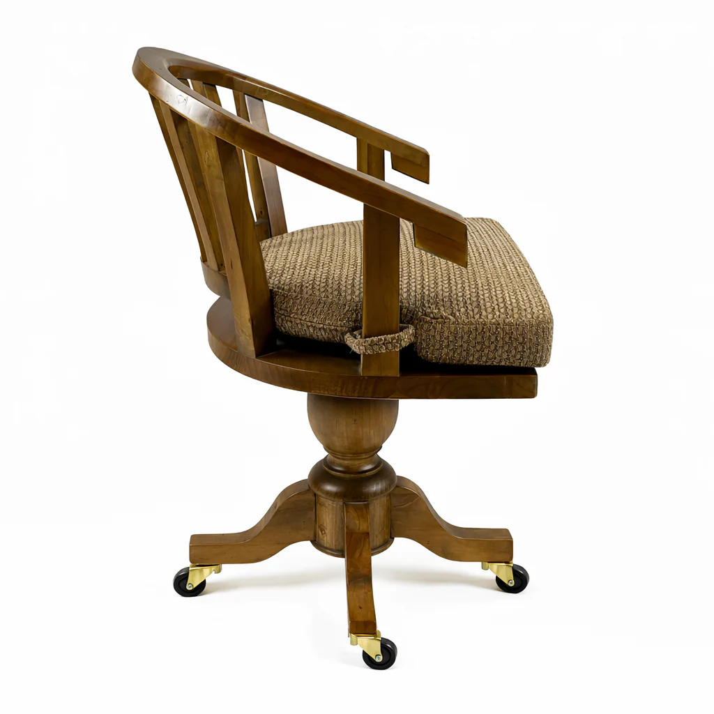 Oxford Light Pine Captain Swivel Office Chair - Image 4