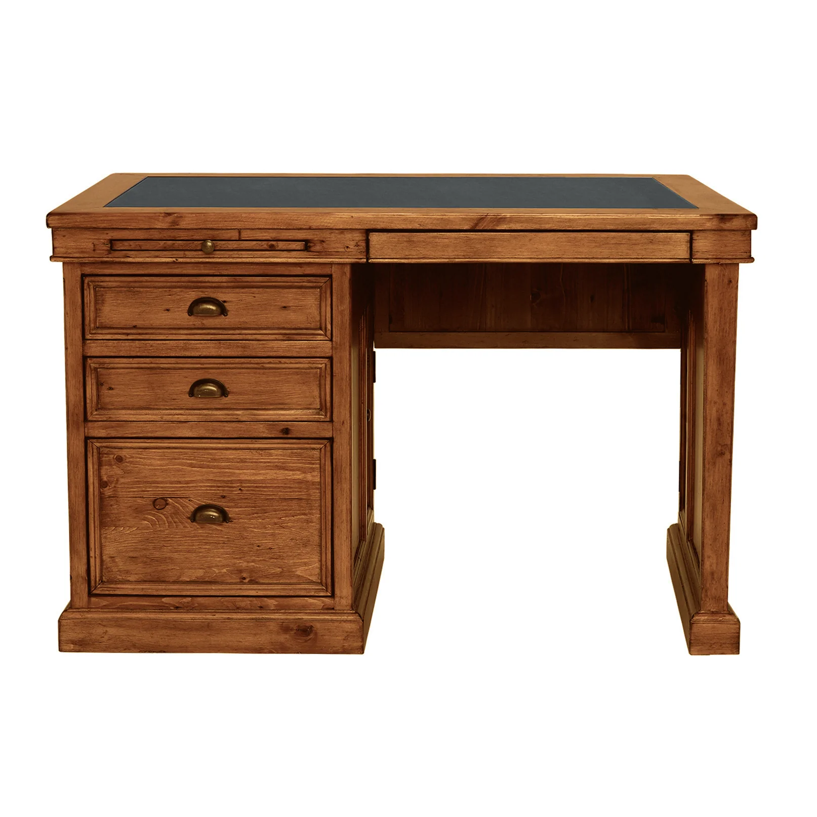 Oxford Light Pine Small Single Pedestal Desk - Image 3