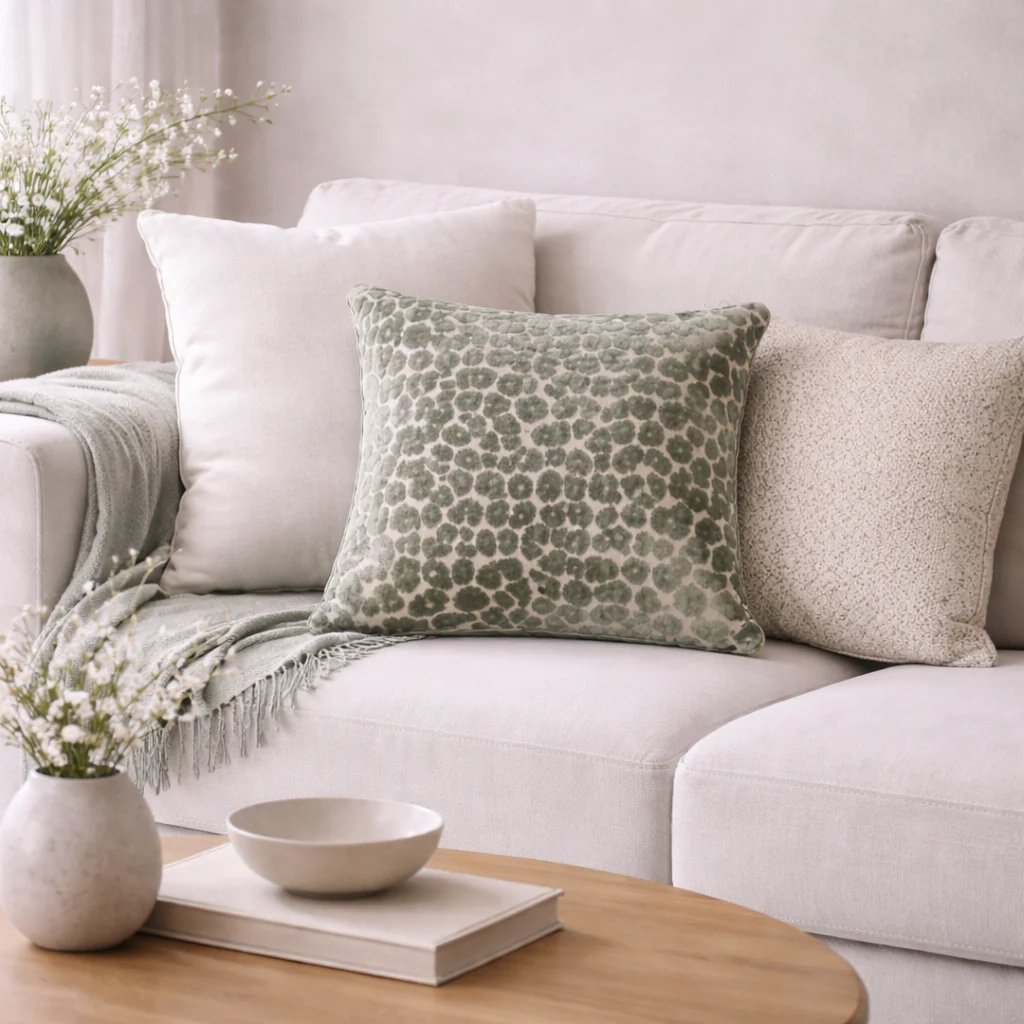 Paul Moneypenny Spoton Cushion - Sage - Image 2