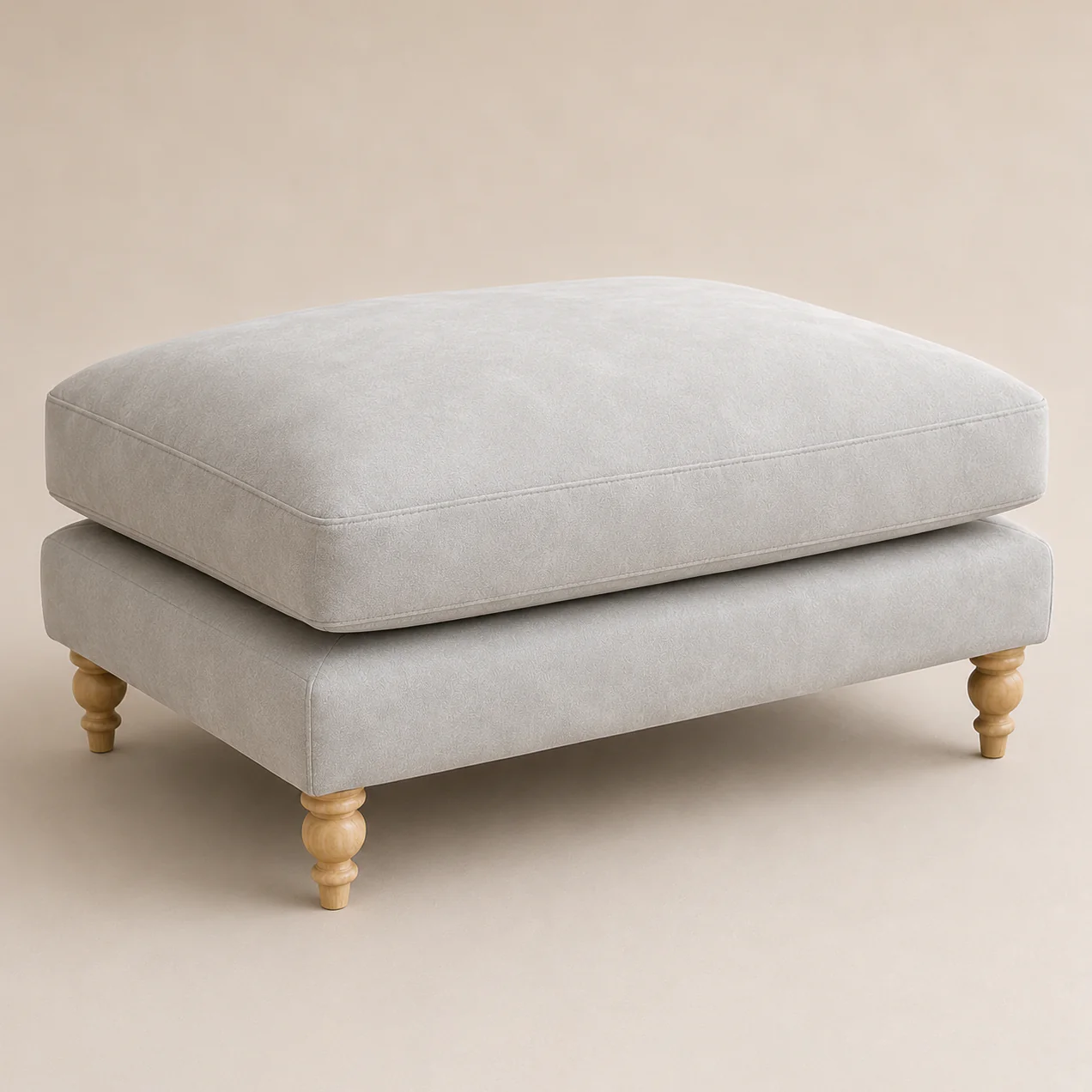 Penelope Footstool | Vintage Mink - Image 3