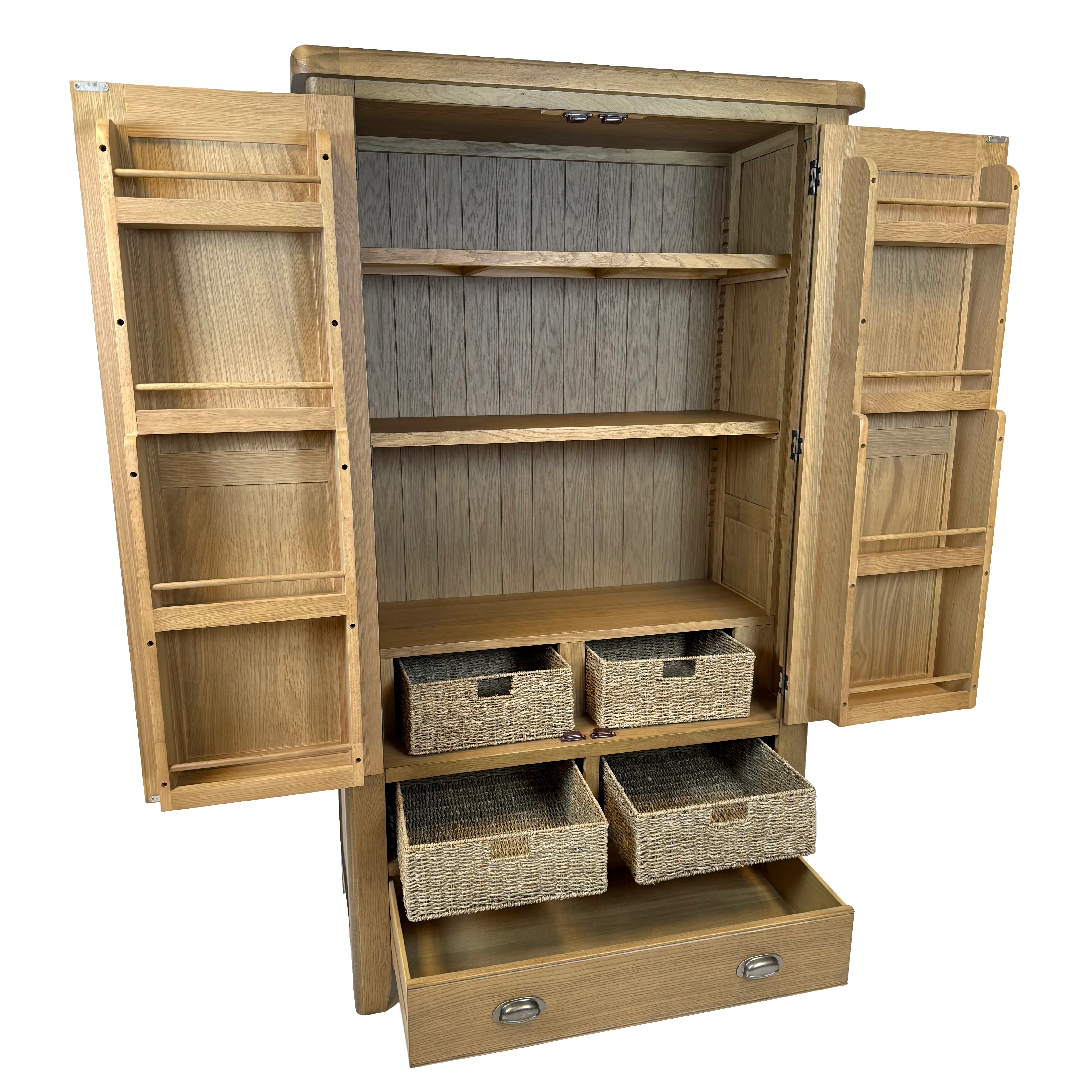 Raithwaite Rustic Oak Larder Unit - Image 7