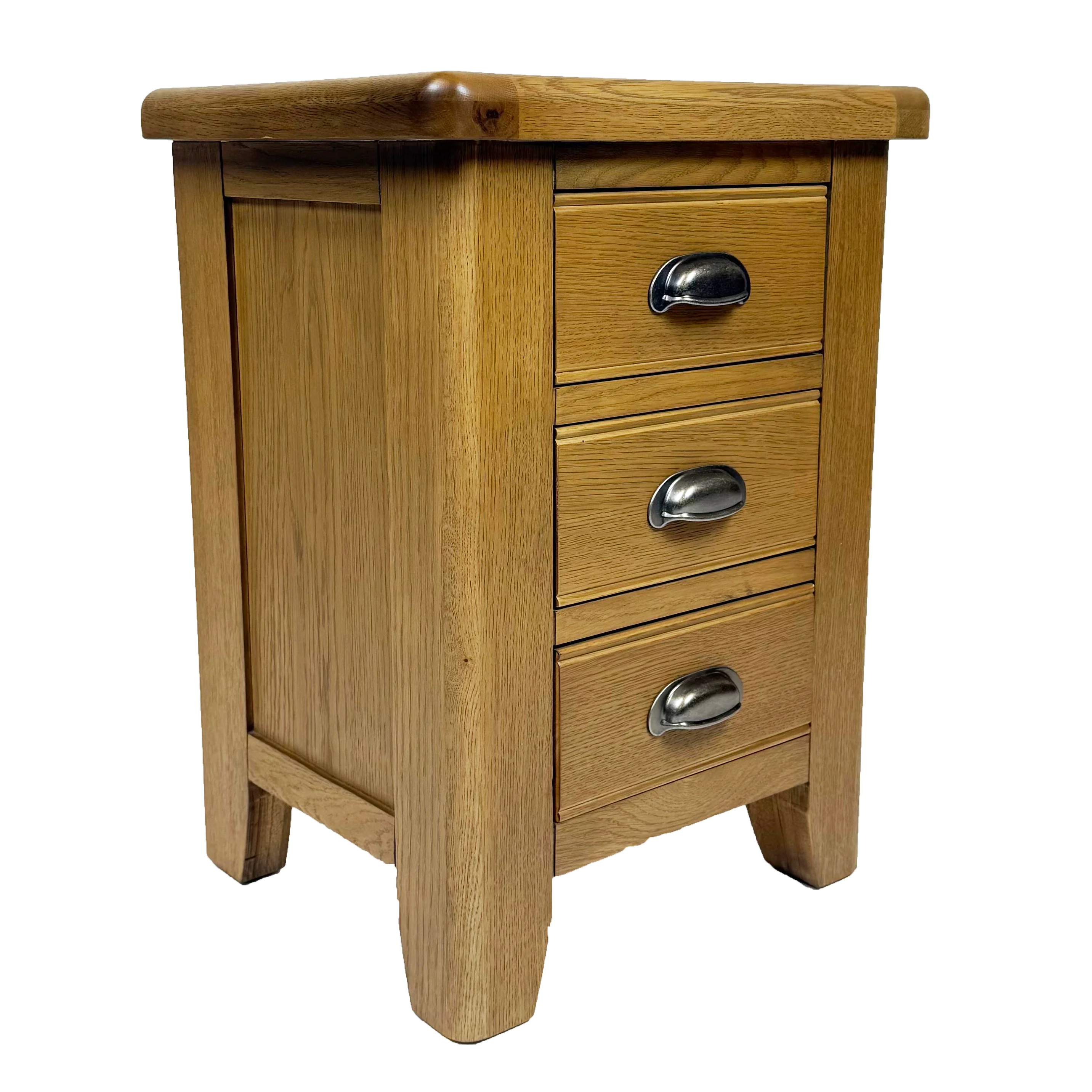 Raithwaite Rustic Oak Large Bedside Cabinet - Image 4