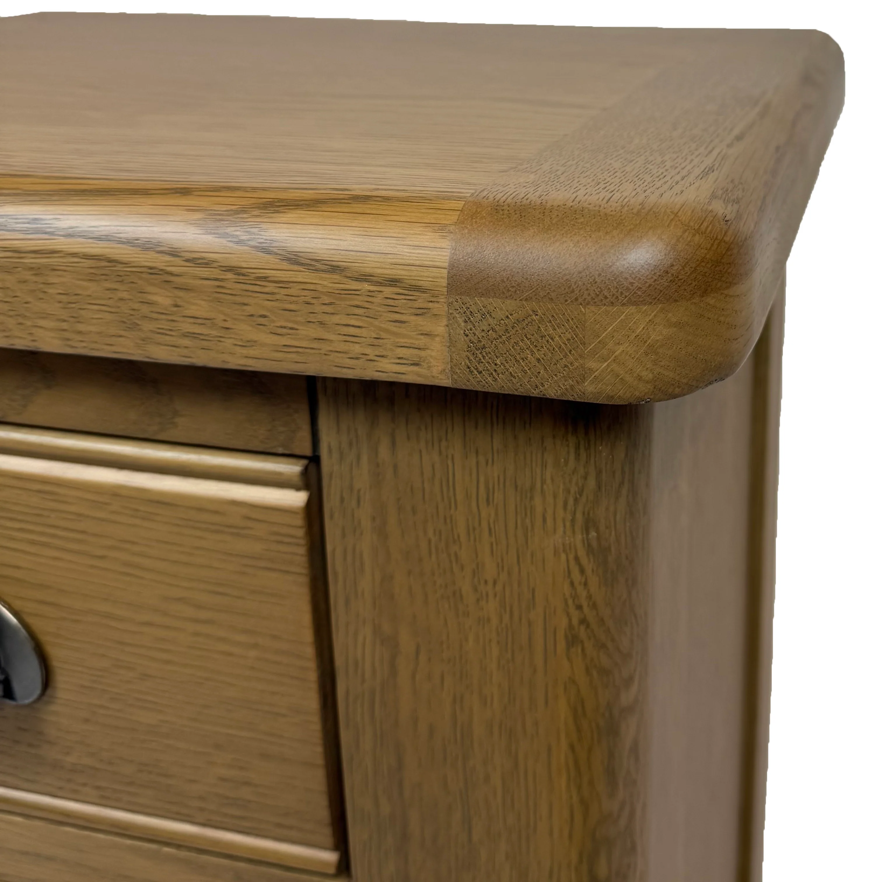 Raithwaite Rustic Oak Large Bedside Cabinet - Image 7