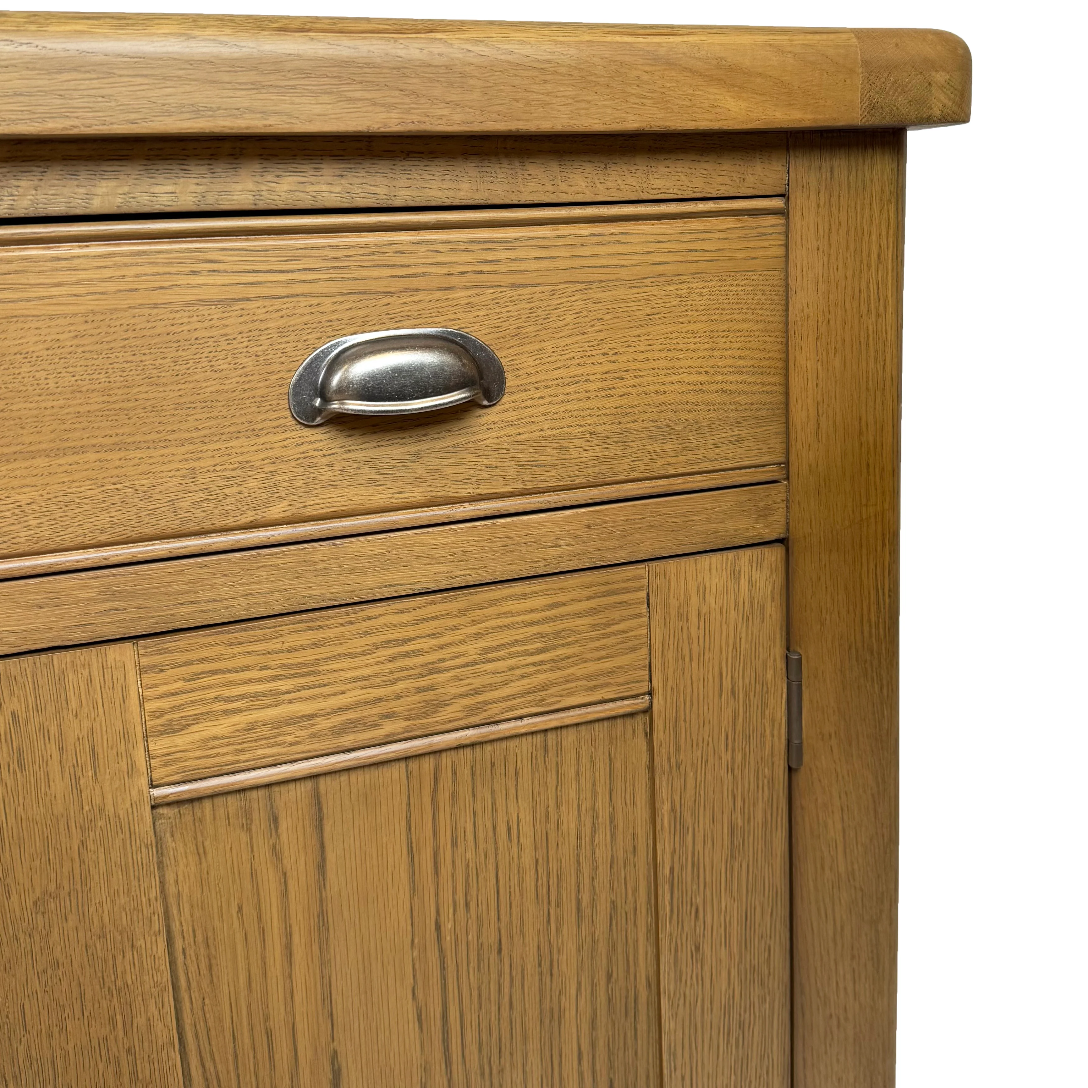 Raithwaite Rustic Oak Large Sideboard Wine Rack - Image 7