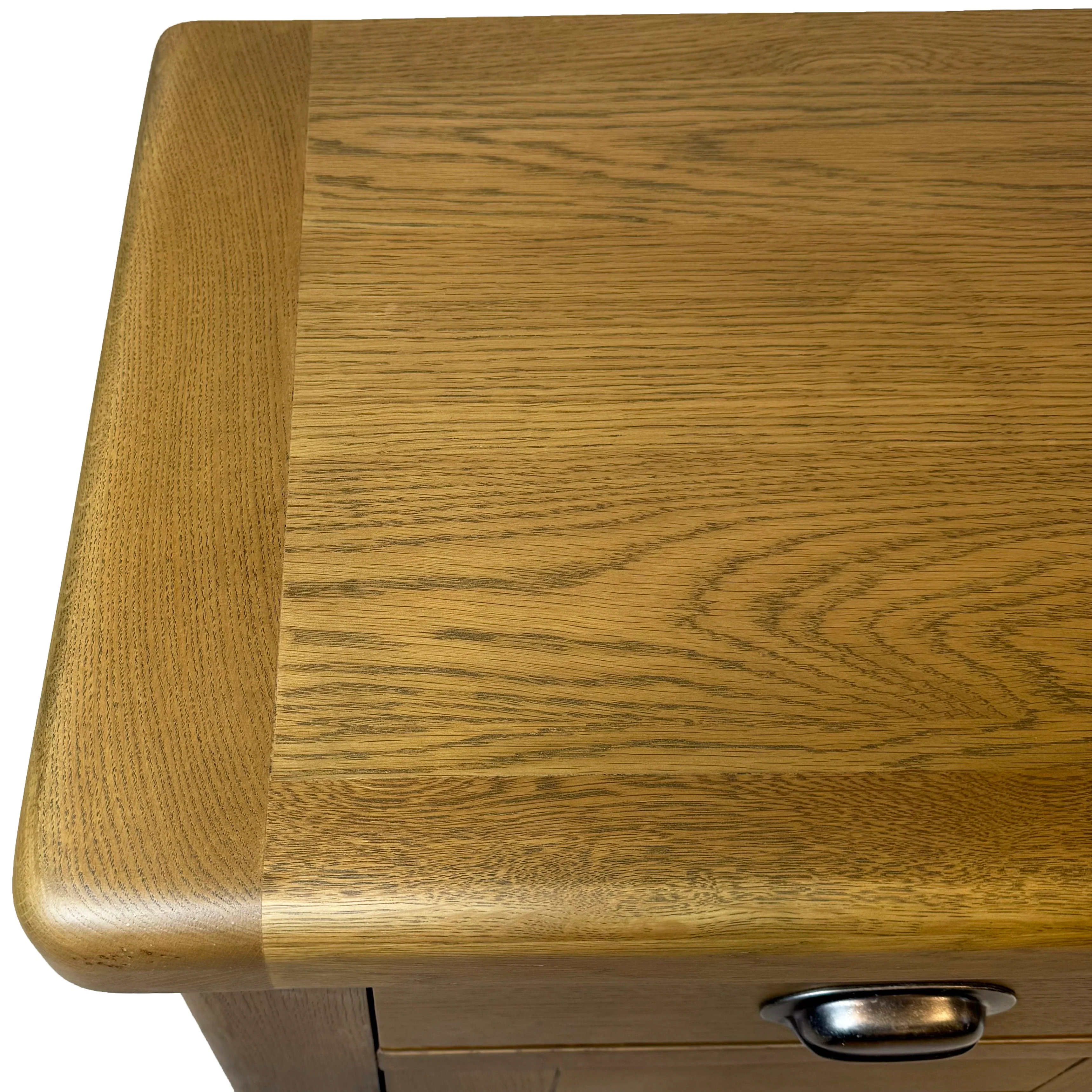 Raithwaite Rustic Oak Large Sideboard Wine Rack - Image 9