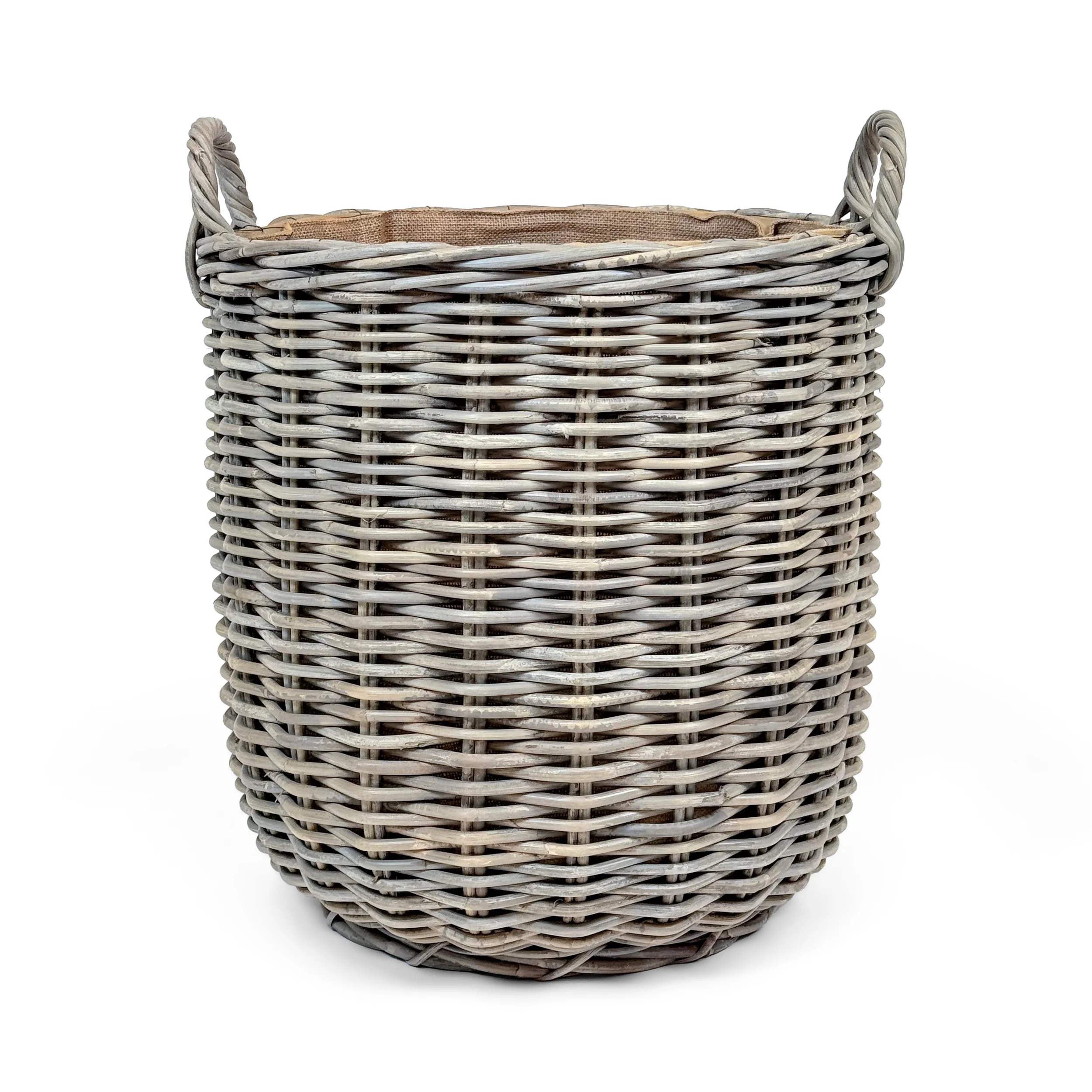 Rattan Round Wicker Log Basket | Large - Image 2
