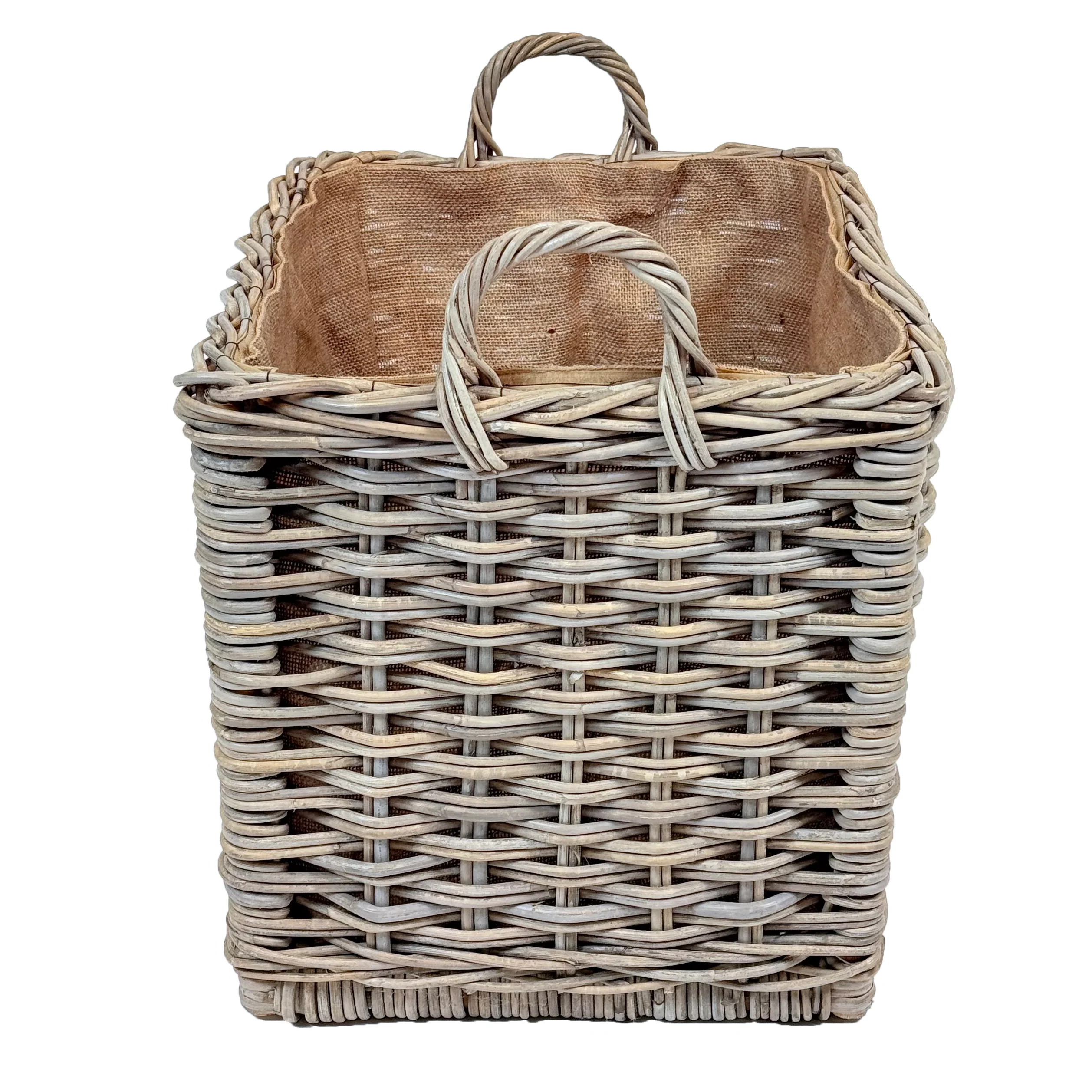 Rectangular Rattan Log Basket | Large - Image 3