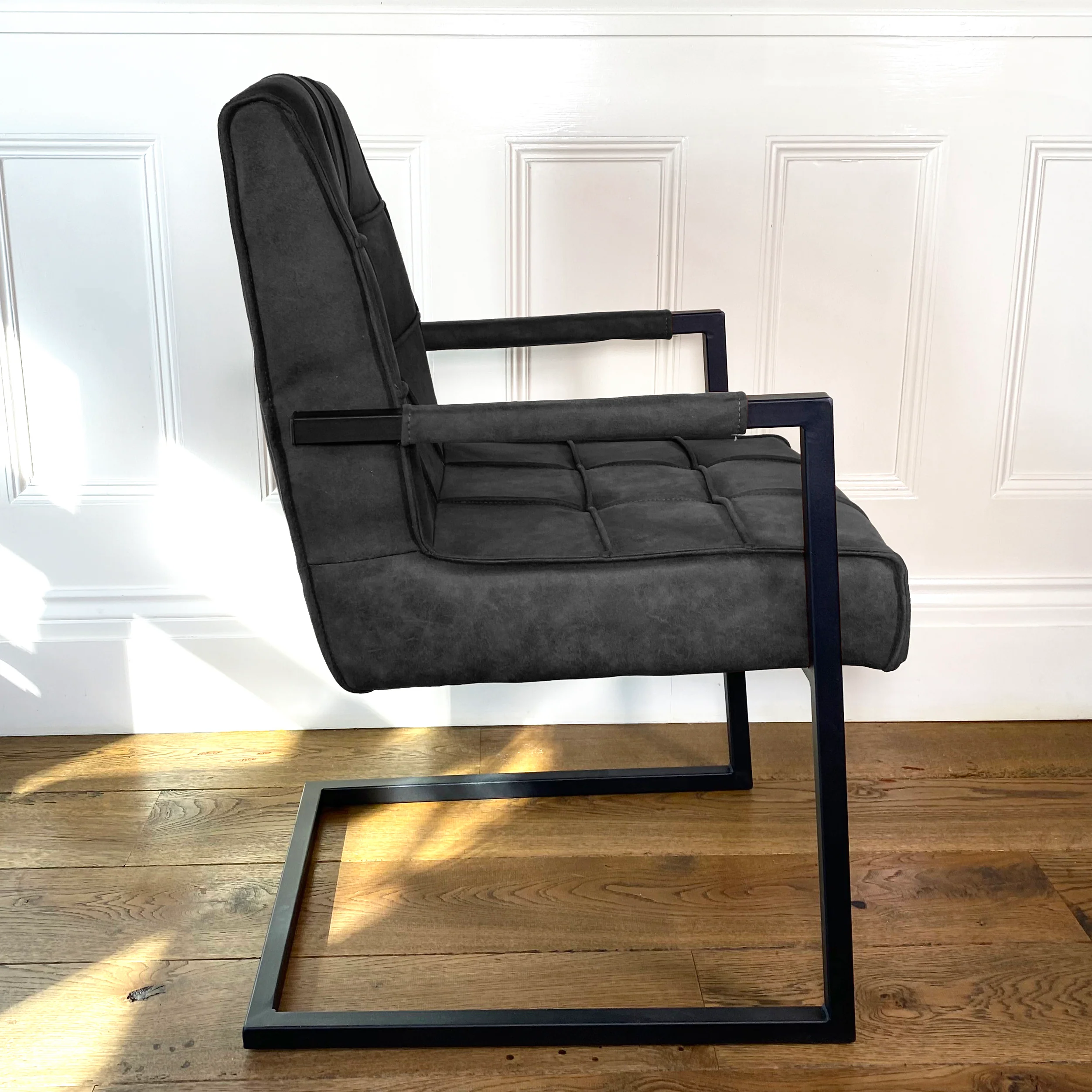 Shoreditch Industrial Dining Chair | Grey - Image 3