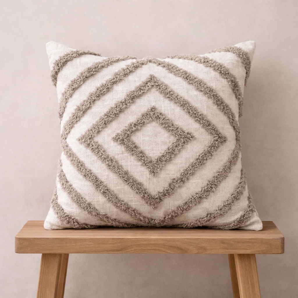 Small Mesa Cushion - Taupe
