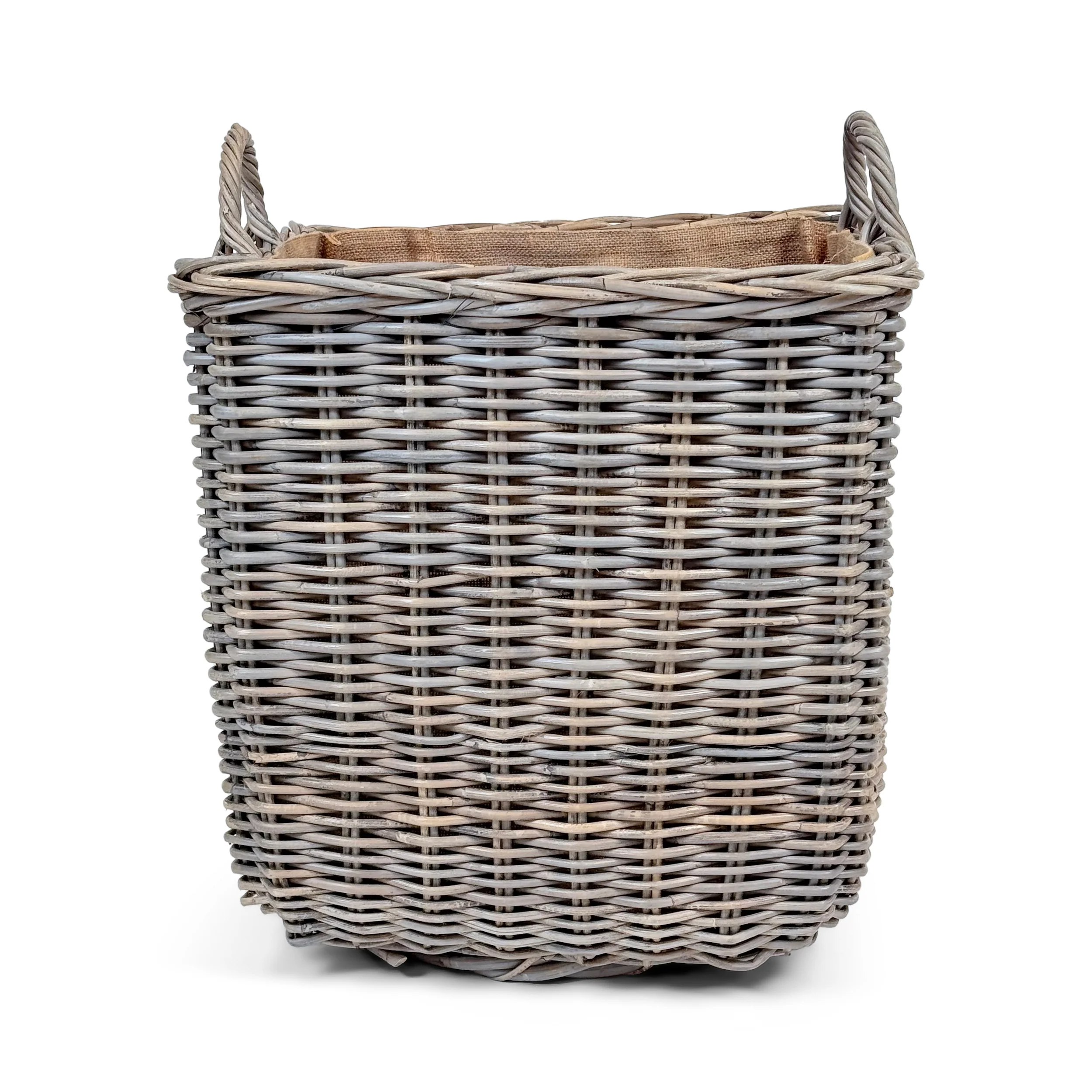 Square Wicker Log Basket | Medium - Image 2