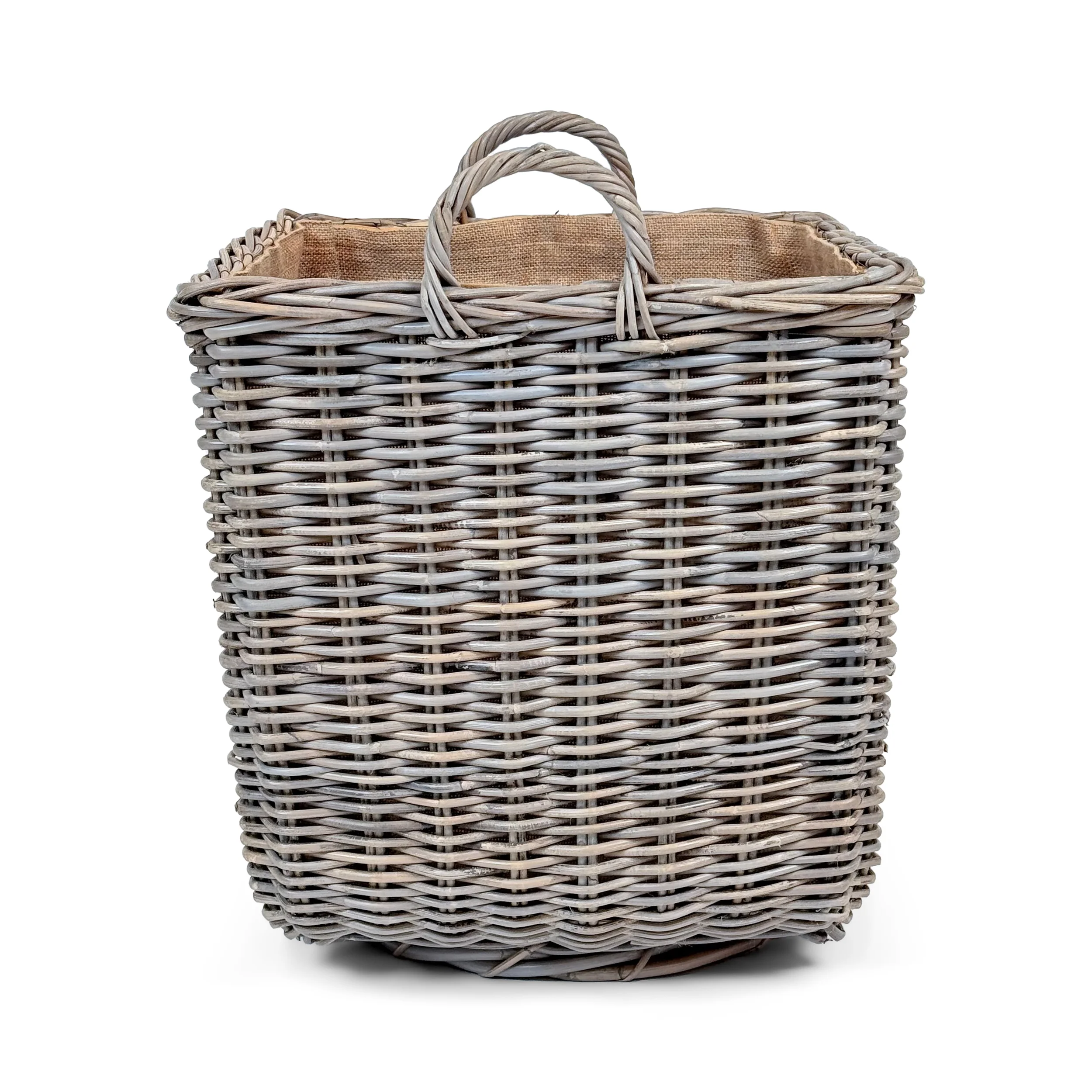 Square Wicker Log Basket | Medium - Image 3