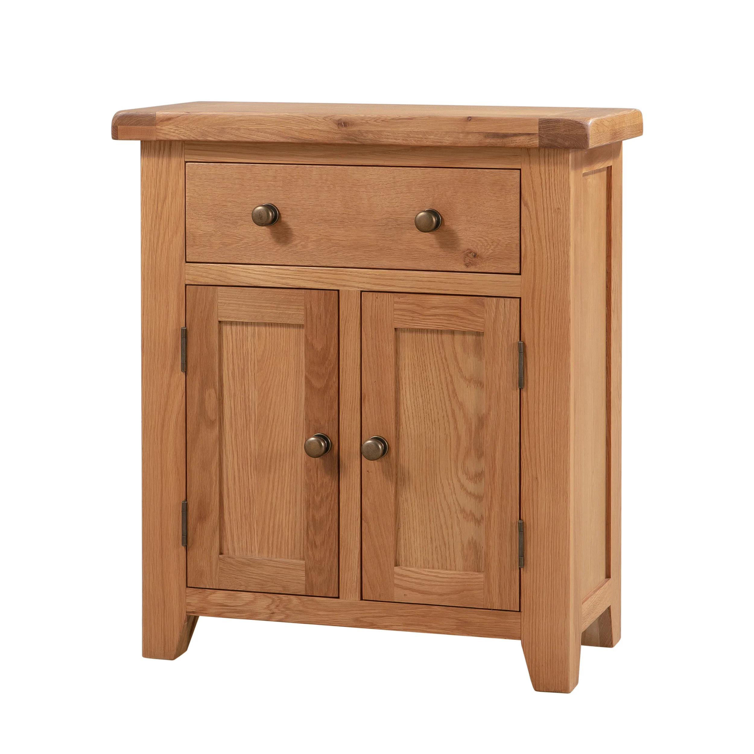 Sussex Oak Small 1 Drawer 2 Door Sideboard - Image 3