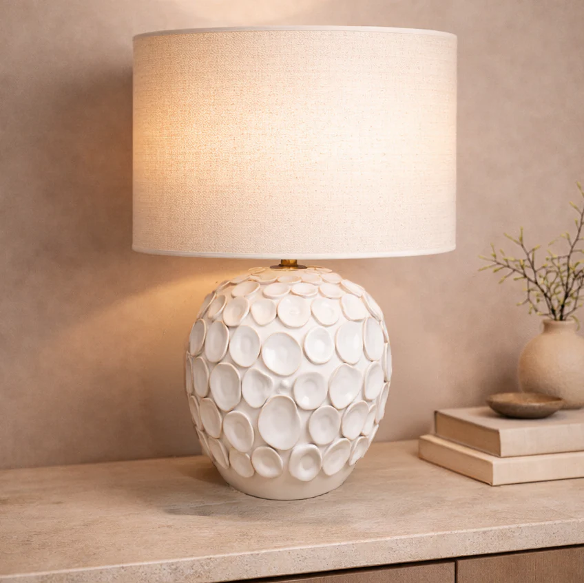 Taranto Cream Lamp