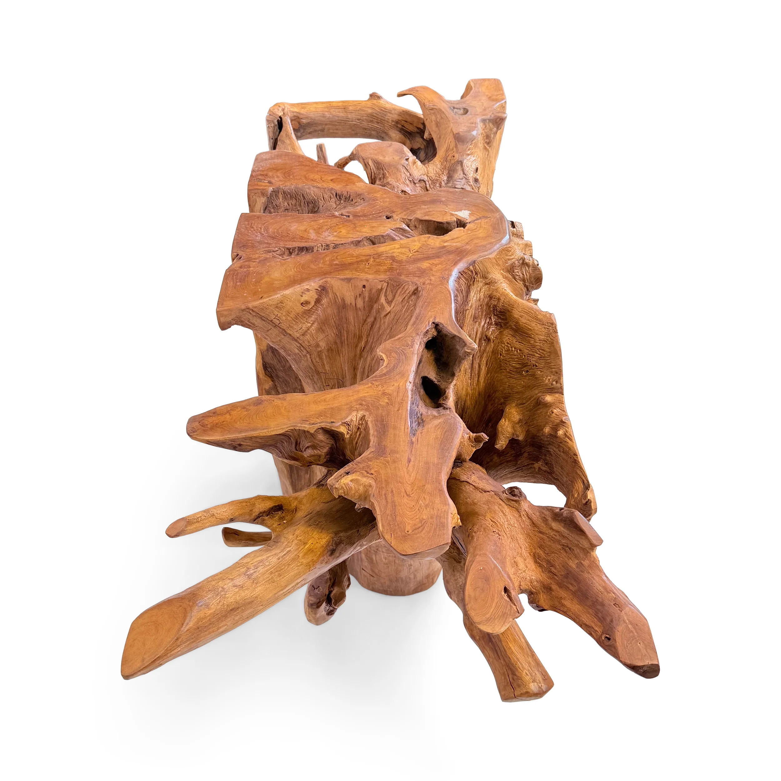 Teak Root Large Rectangular Dining Table - Image 10