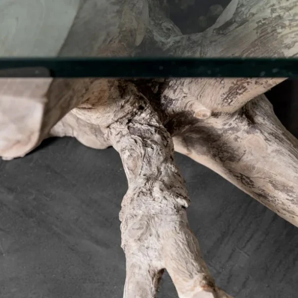 Teak Root Rectangular Coffee Table - Image 5